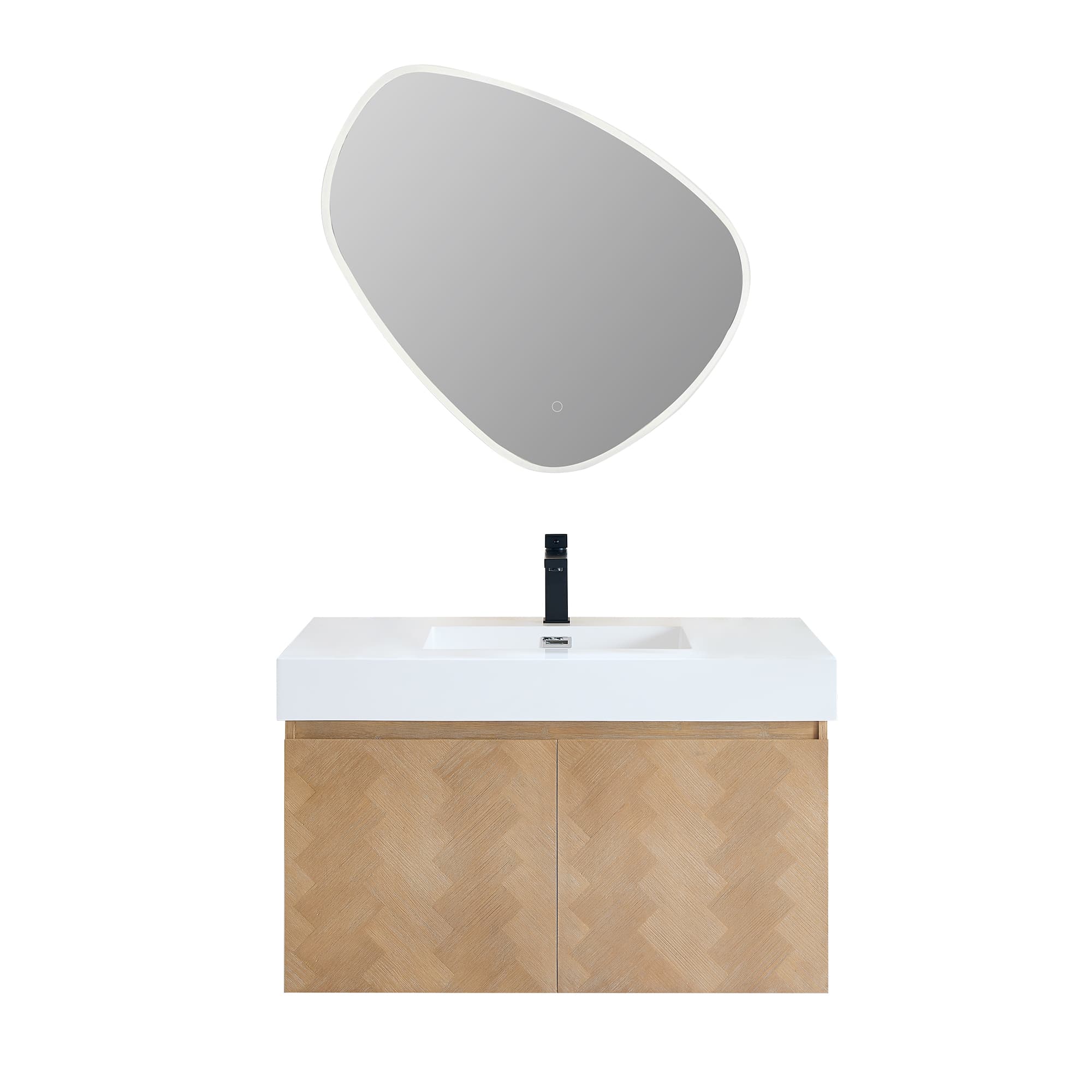 Altair Siena Freestanding Bathroom Vanity in Light Brown - photo 1 of 11