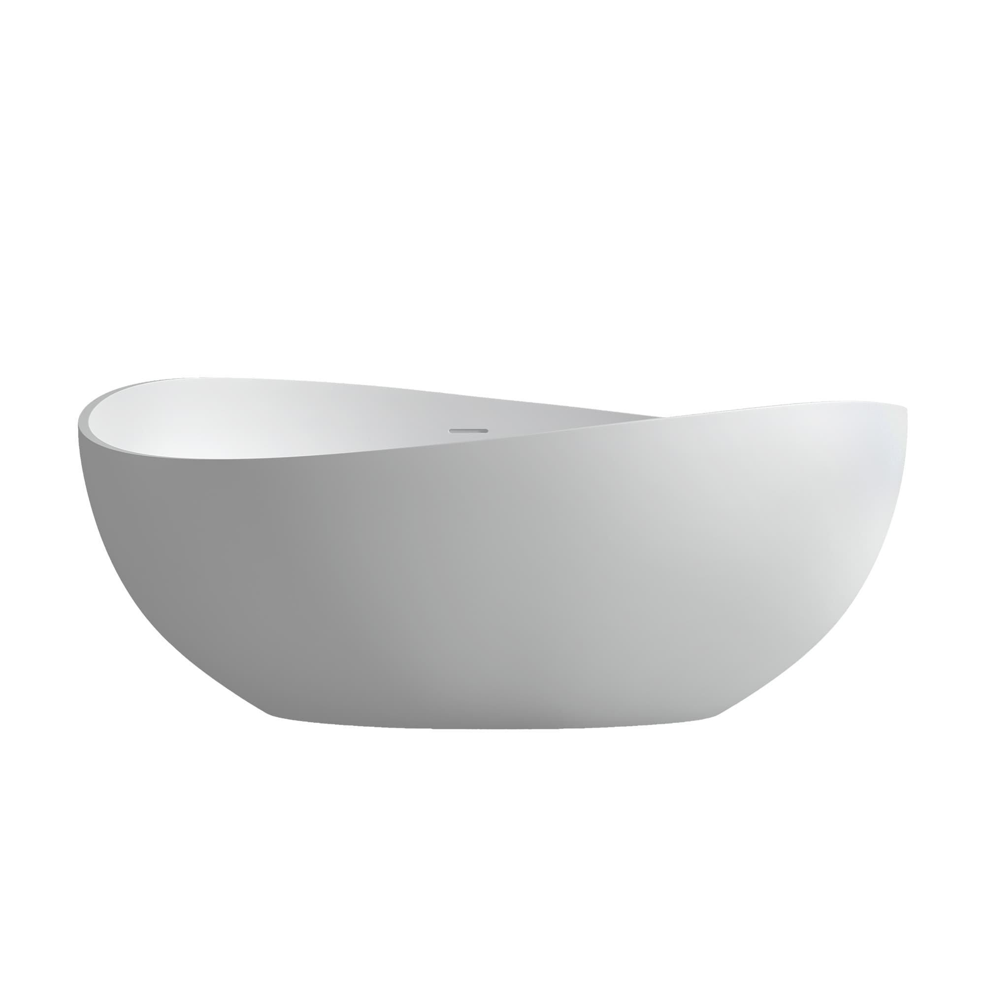 Altair Vespa 63 Inch Solid Surface Freestanding Soaking Bathtub - photo 1 of 23