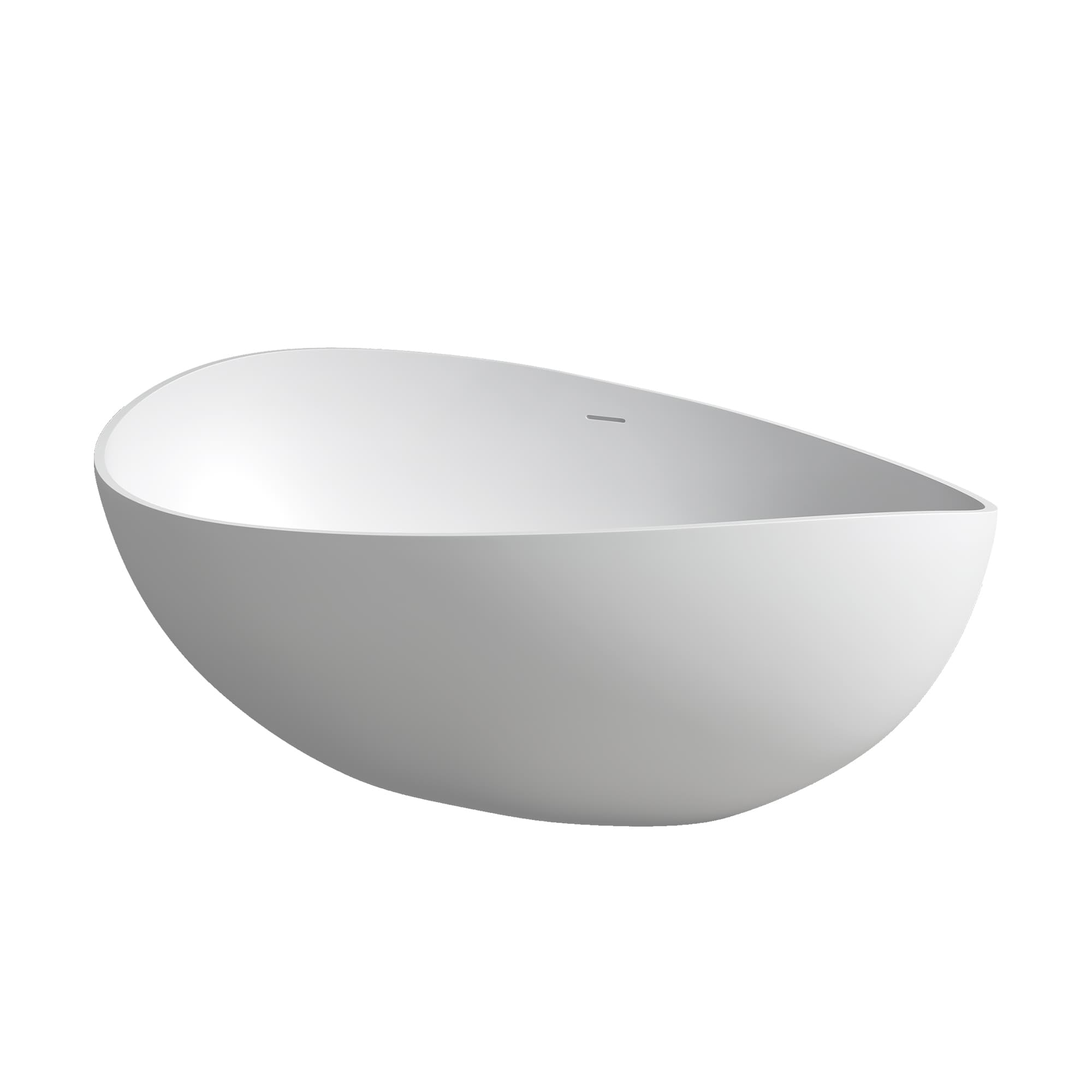 Altair Vespa 63 Inch Solid Surface Freestanding Soaking Bathtub - photo 2 of 23