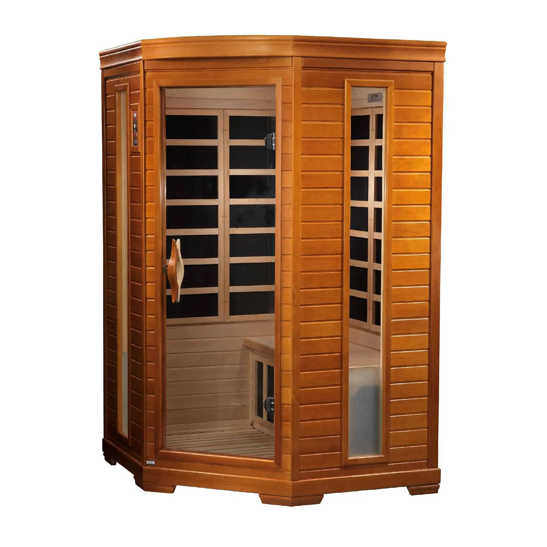 Dynamic Heming 2 Person Low EMF Corner Indoor FAR Infrared Sauna - image 1
