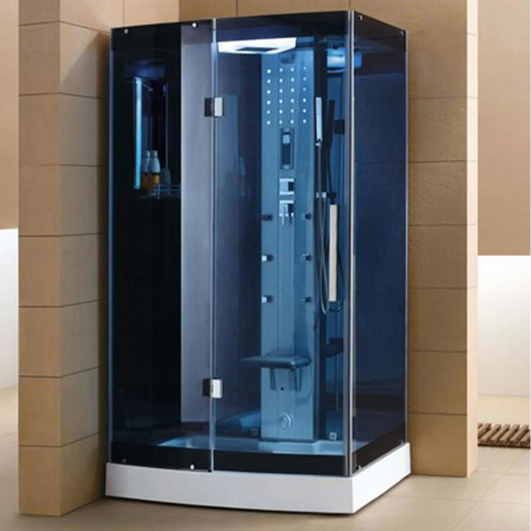 Mesa WS-300A 47L x 35W x 85H 1 Person Walk In Steam Shower - image 1