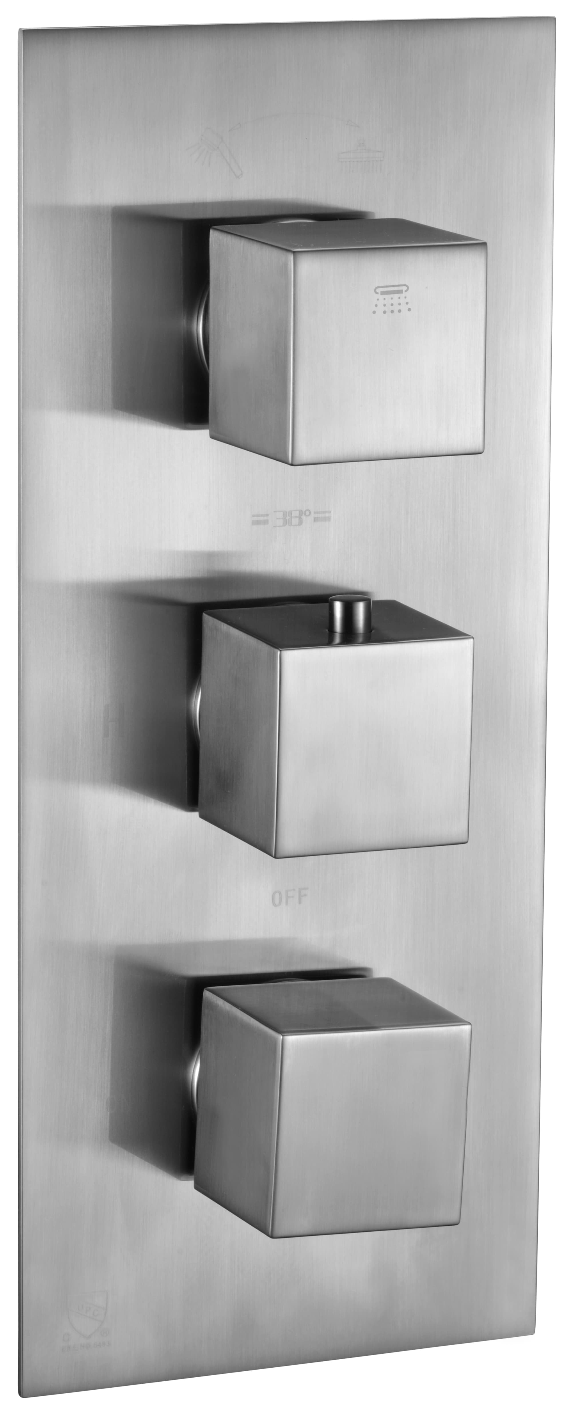 ALFI AB2701 Square 2 Way Thermostatic Shower Mixer
