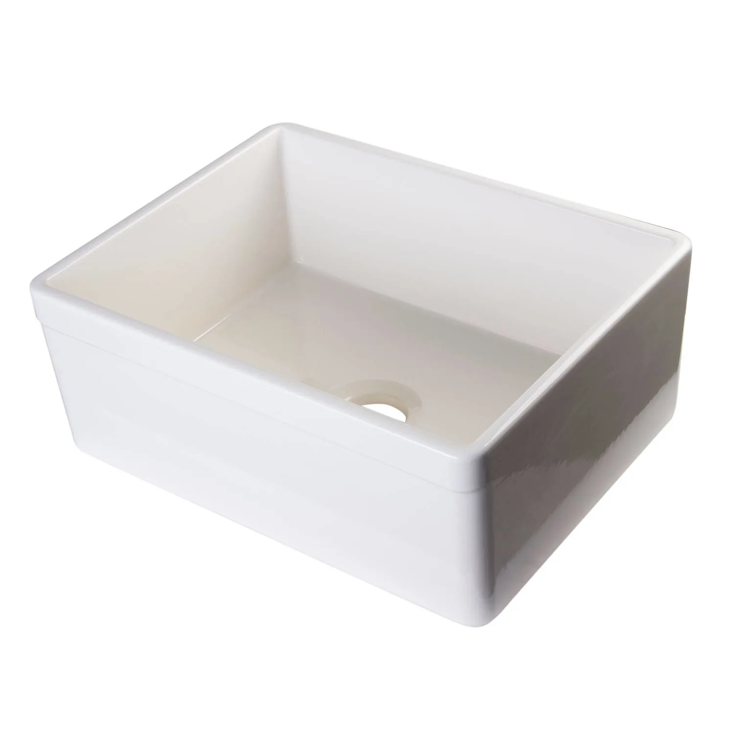 ALFI AB506 26 inch Single Bowl Fireclay Farm Kitchen Sink