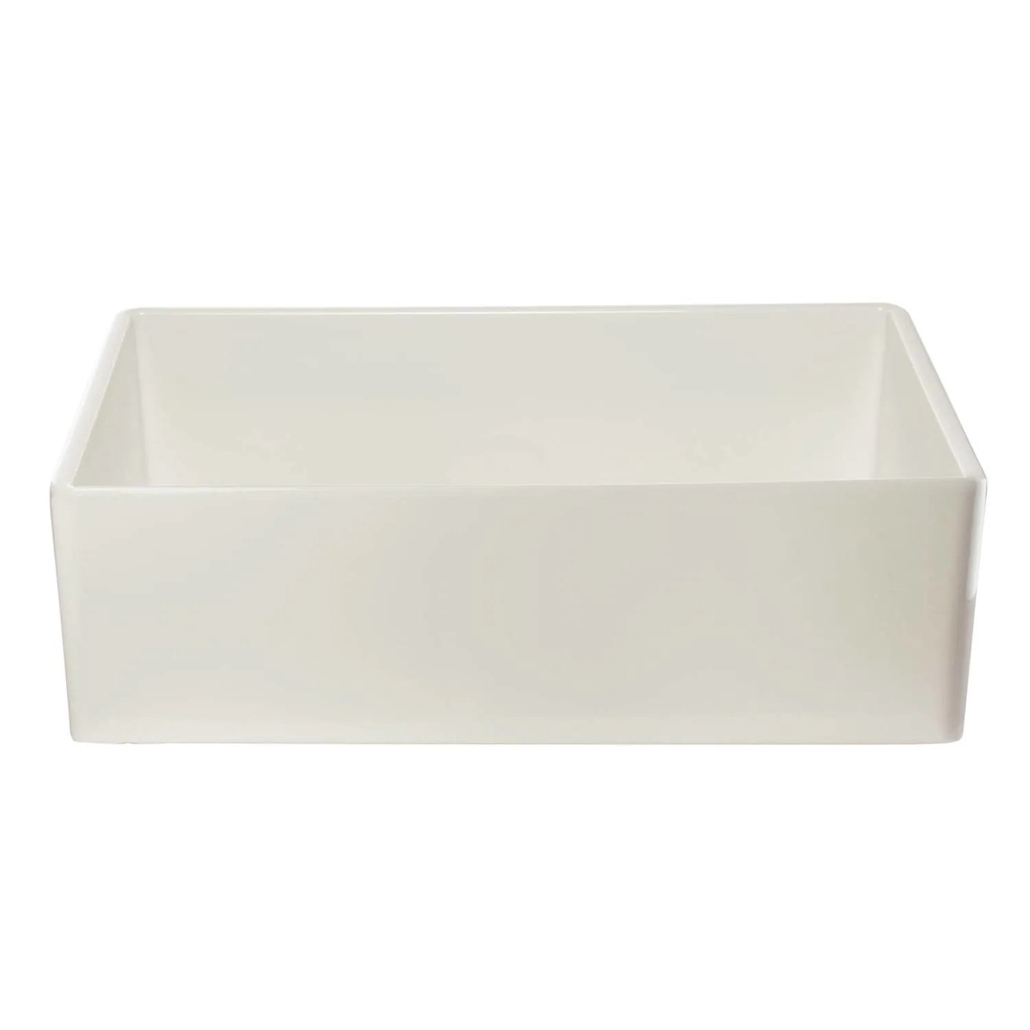 ALFI AB533 33 inch Smooth Single Bowl Fireclay Farm Kitchen Sink