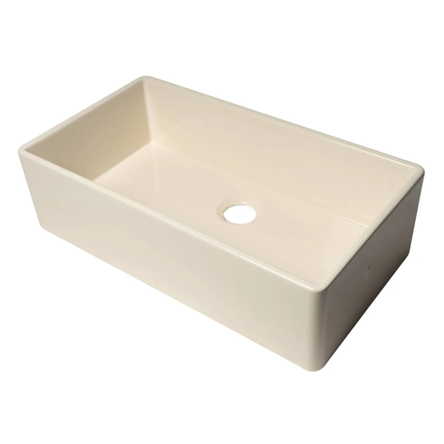 ALFI AB536 36 inch Smooth Single Bowl Fireclay Farm Kitchen Sink
