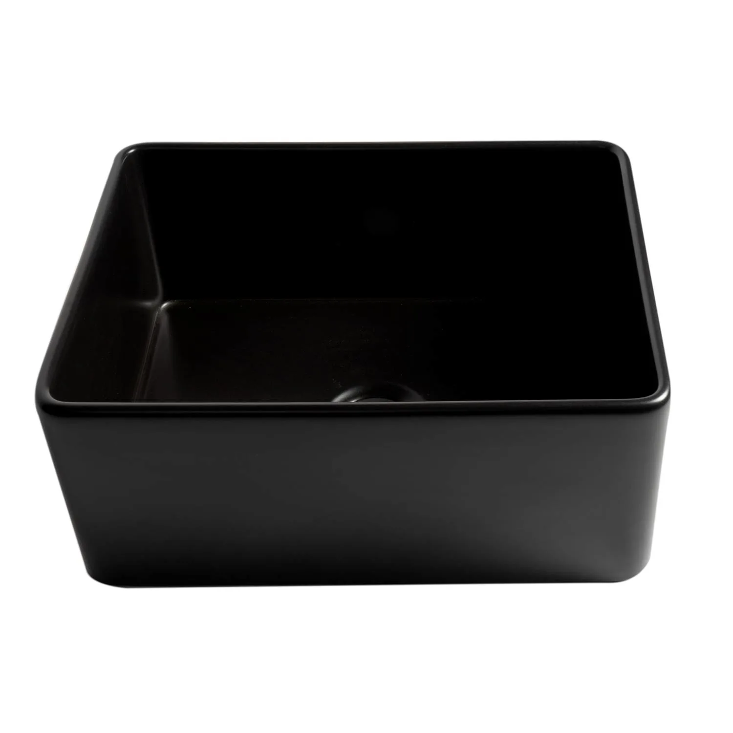 ALFI ABF2418 24 inch Smooth Single Bowl Fireclay Farm Kitchen Sink