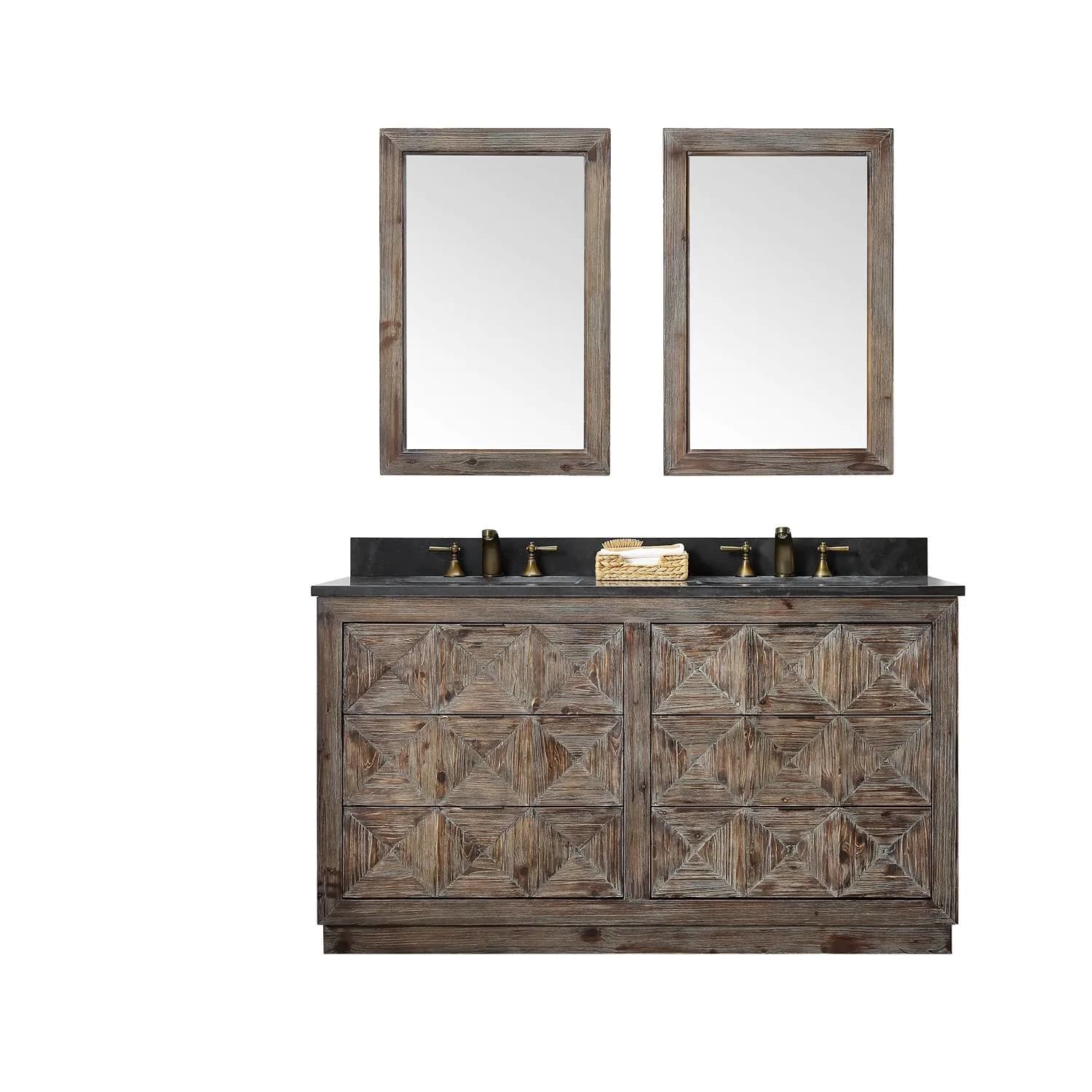Legion Furniture 60 Inch Moon Stone Top Ceramic Sink Vanity Cabinet - image 1
