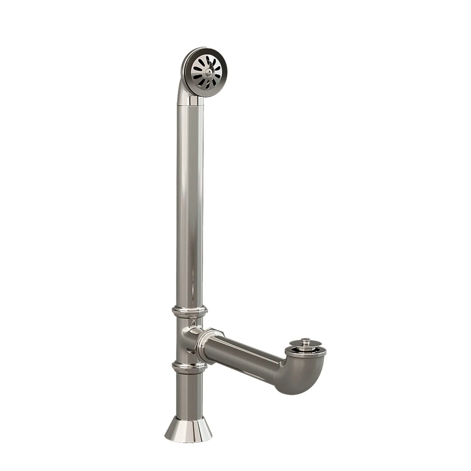 Cambridge Plumbing 28 Inch Lift & Turn With Overflow Assembly Bathtub Drain