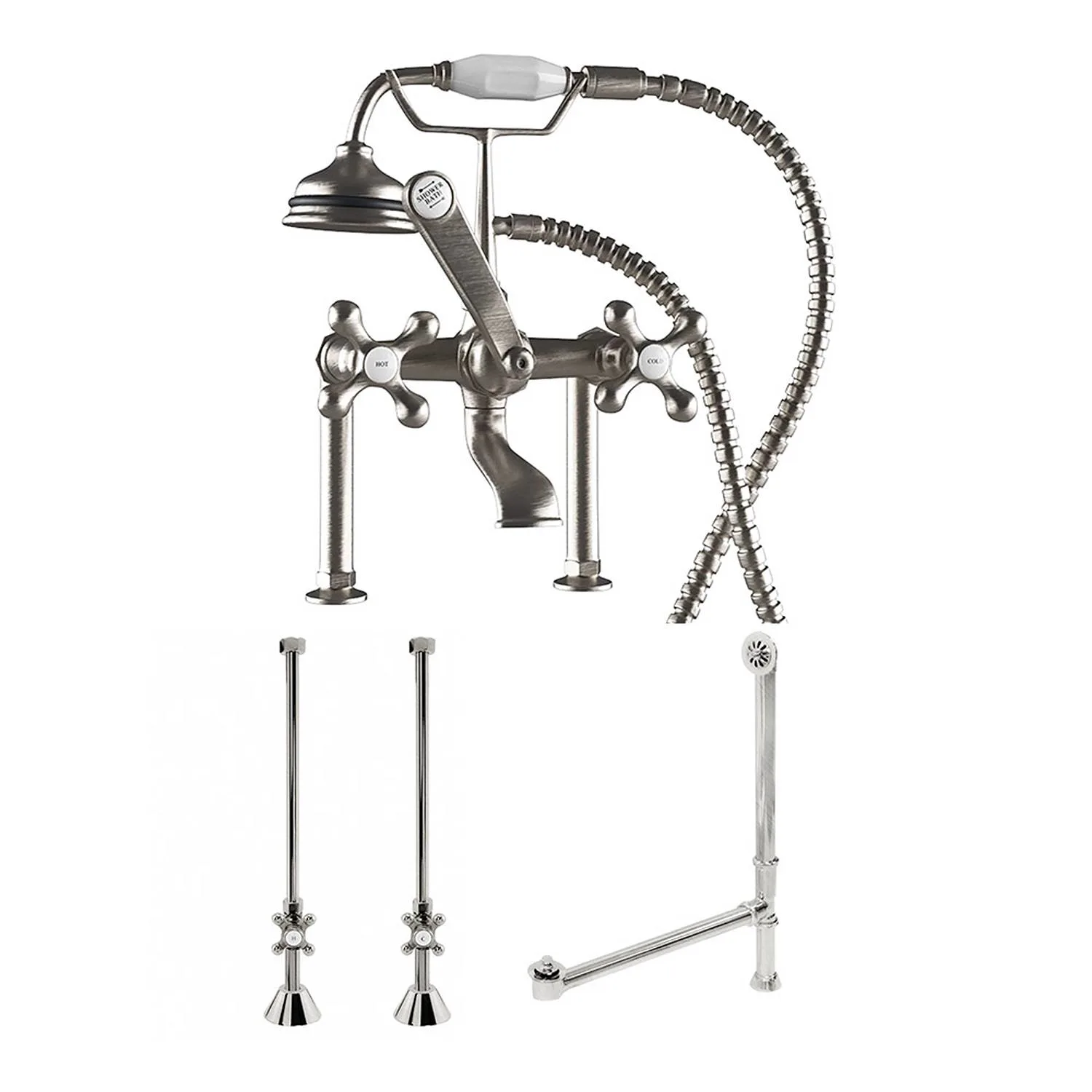 Cambridge Plumbing 13 Inch British Telephone 6 Inch riser Faucet Package