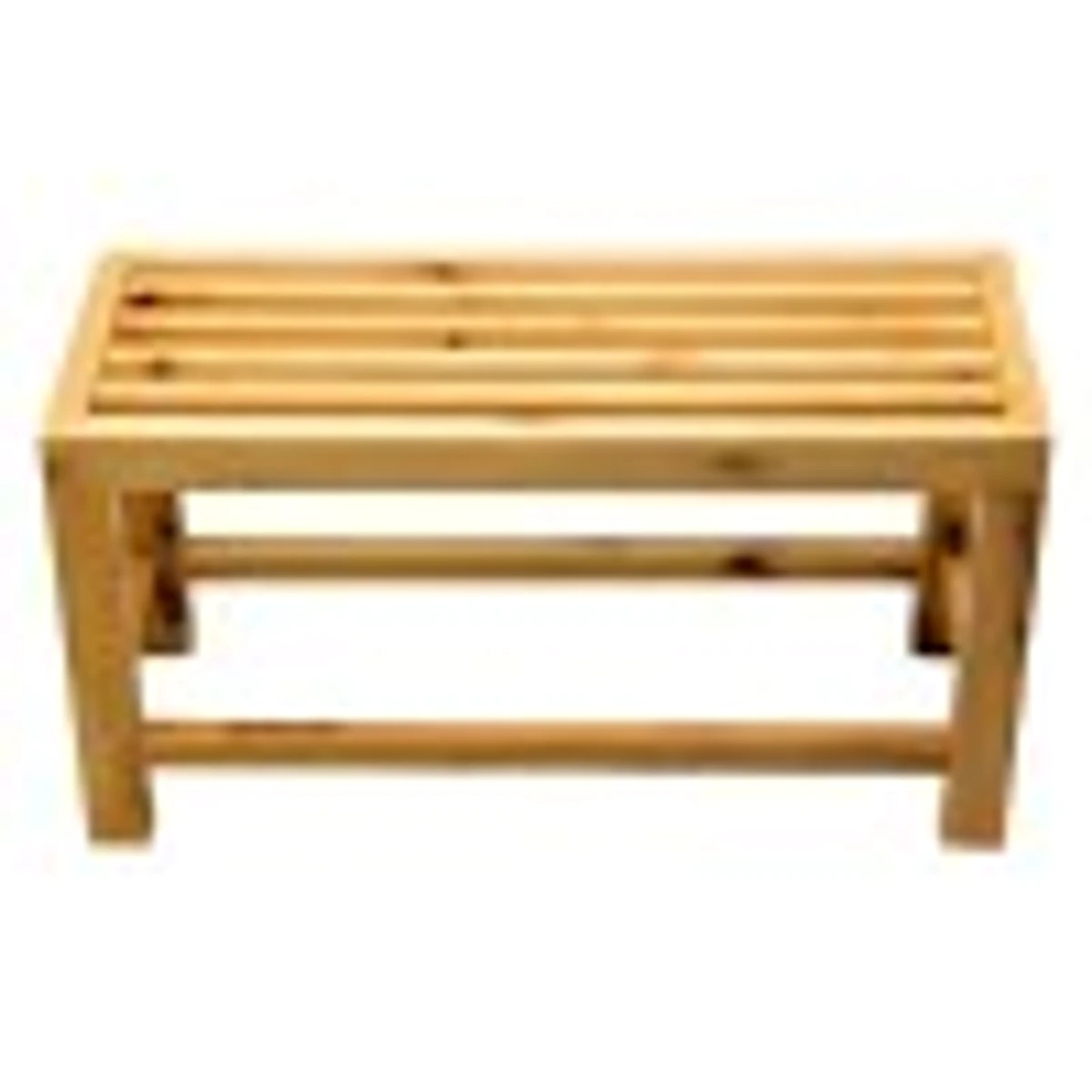 ALFI ALFI AB4401 Solid Wooden Sitting Bench Shower Stool - detail view
