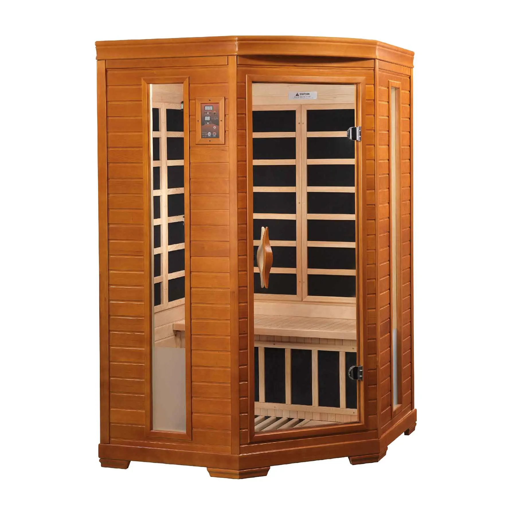 Dynamic Heming 2 Person Low EMF Corner Indoor FAR Infrared Sauna - image 2