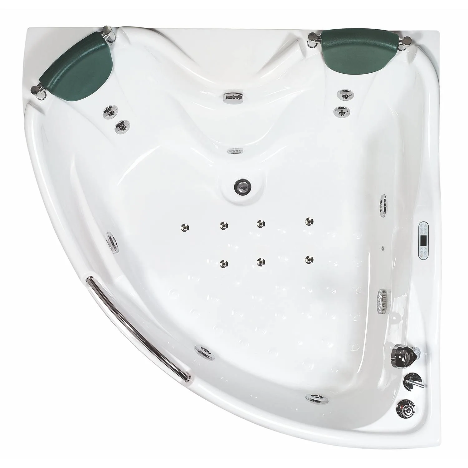 EAGO AM125ETL 5 ft 2 Person Acrylic Corner Whirlpool Bathtub - image 2