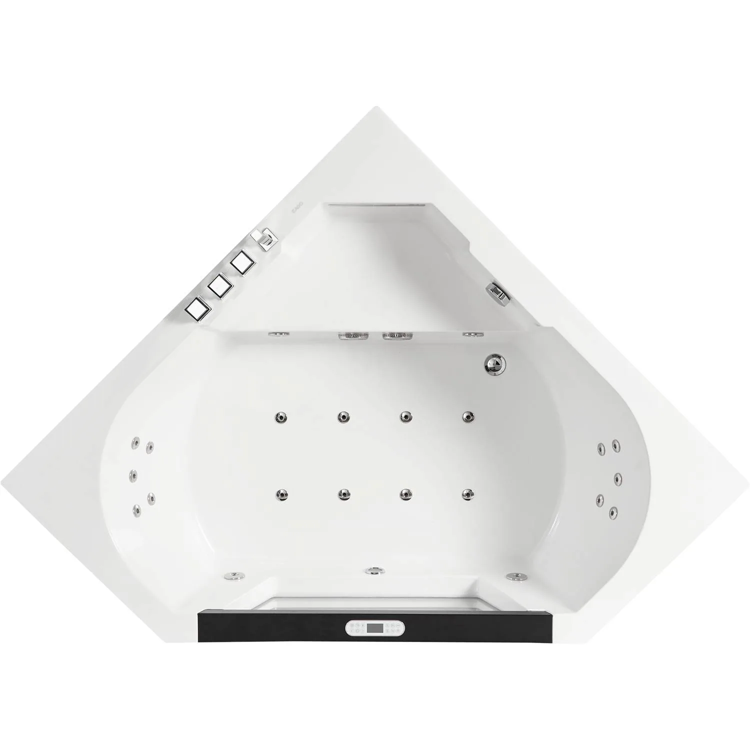 EAGO AM156ETL 5 ft 2 Person Acrylic Corner Whirlpool Bathtub - image 4