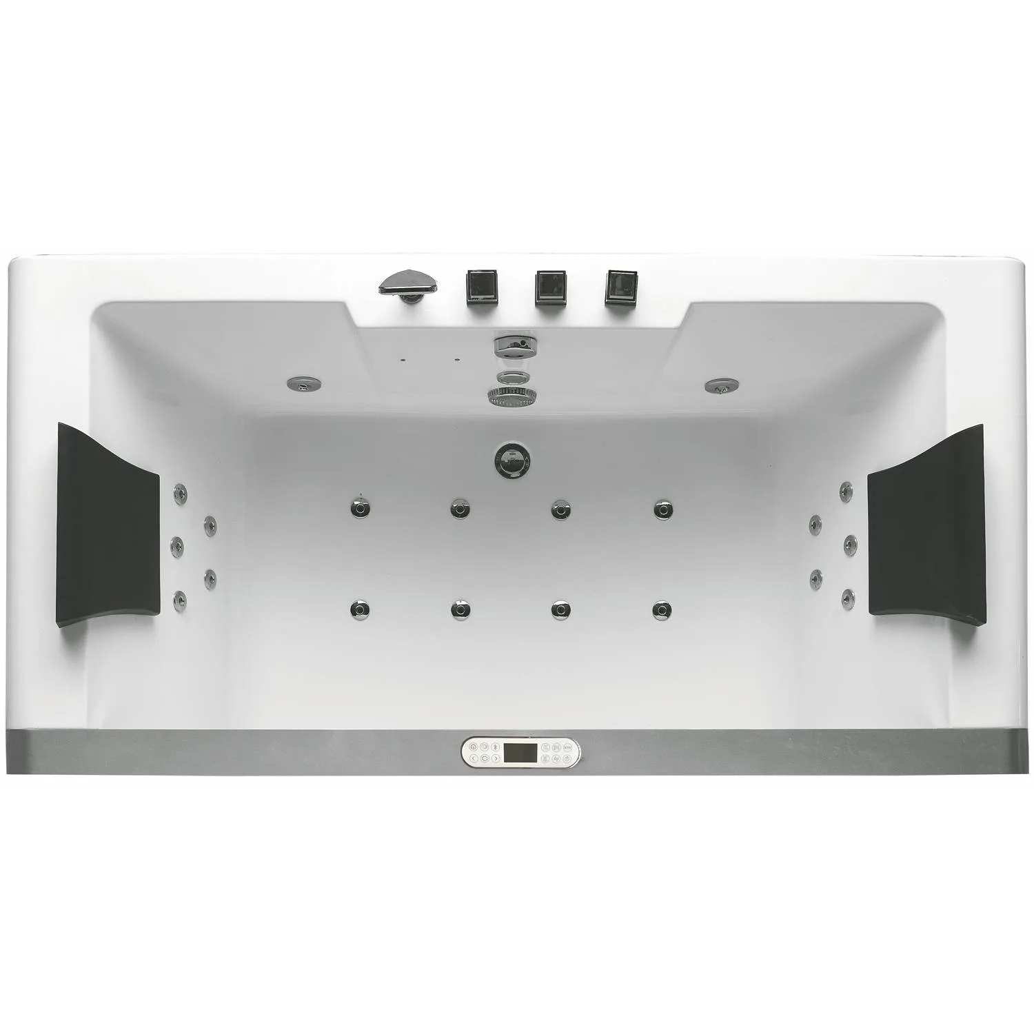 EAGO AM196ETL 6 ft 2 Person Acrylic Rectangular Whirlpool Bathtub - image 3