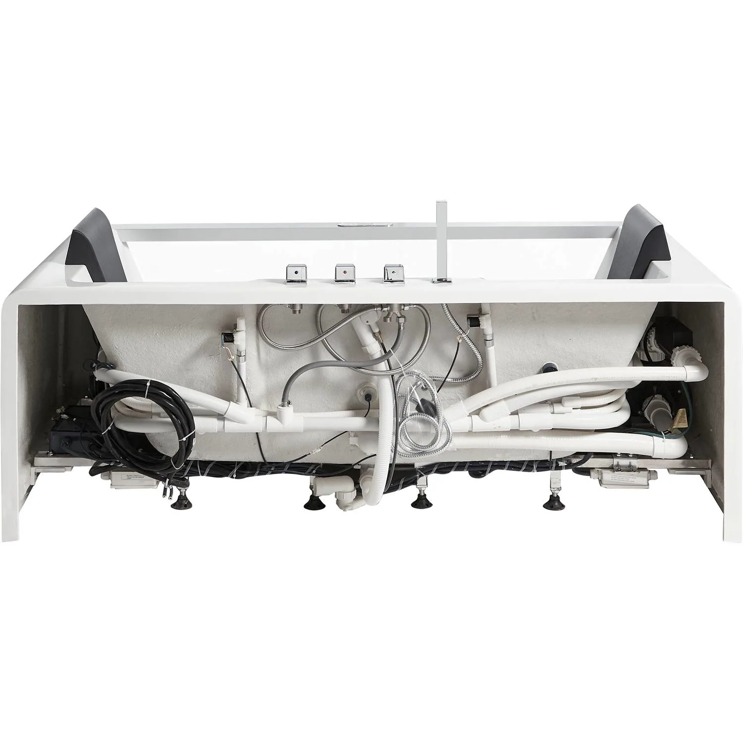 EAGO AM196ETL 6 ft 2 Person Acrylic Rectangular Whirlpool Bathtub - image 4