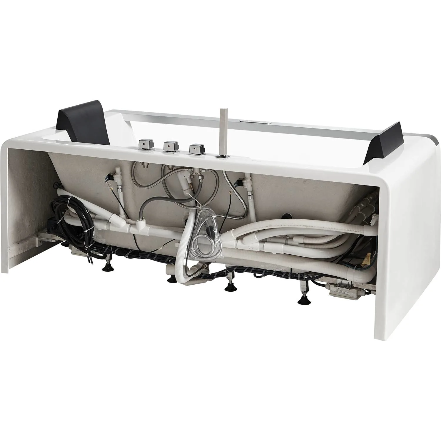 EAGO AM196ETL 6 ft 2 Person Acrylic Rectangular Whirlpool Bathtub - image 6