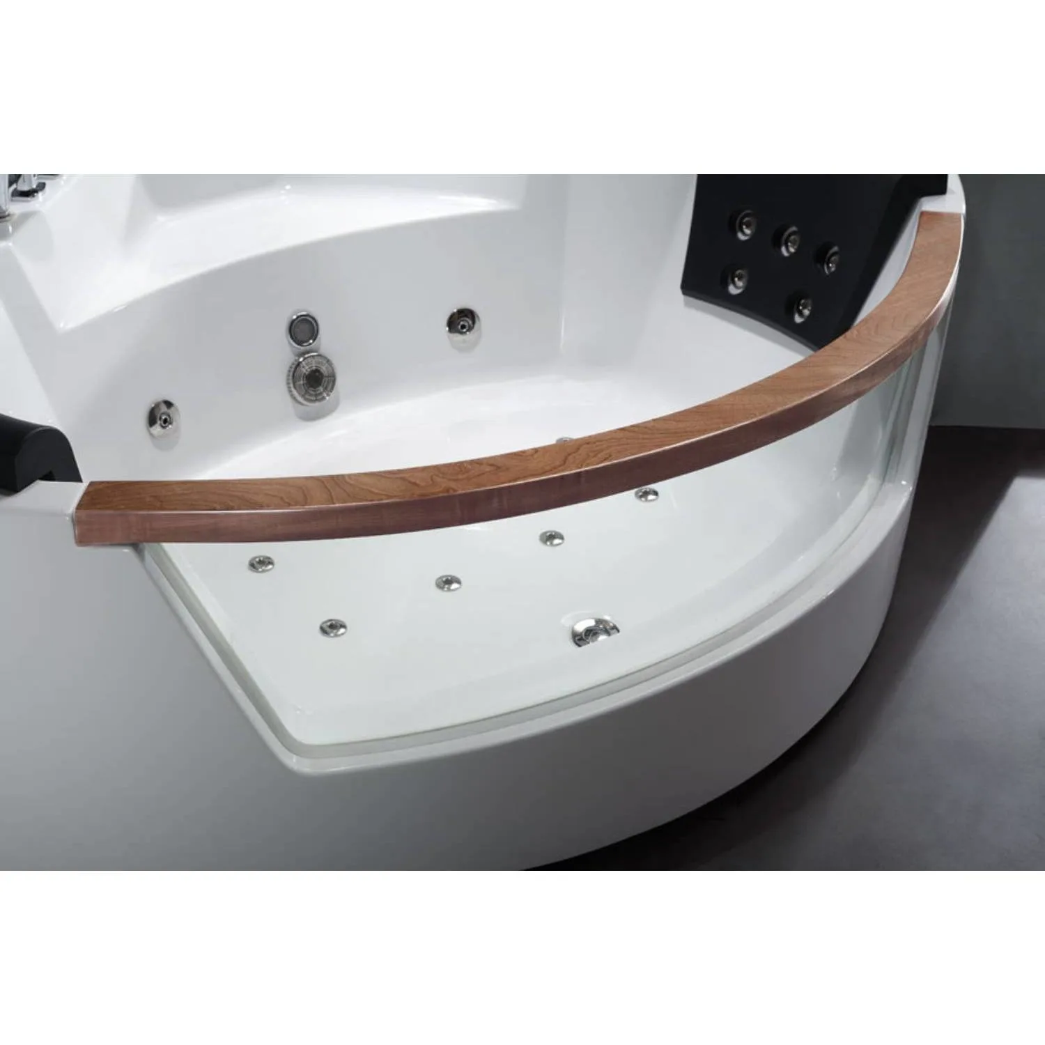 EAGO AM197ETL 5 ft 2 Person Acrylic Round Whirlpool Bathtub - image 2