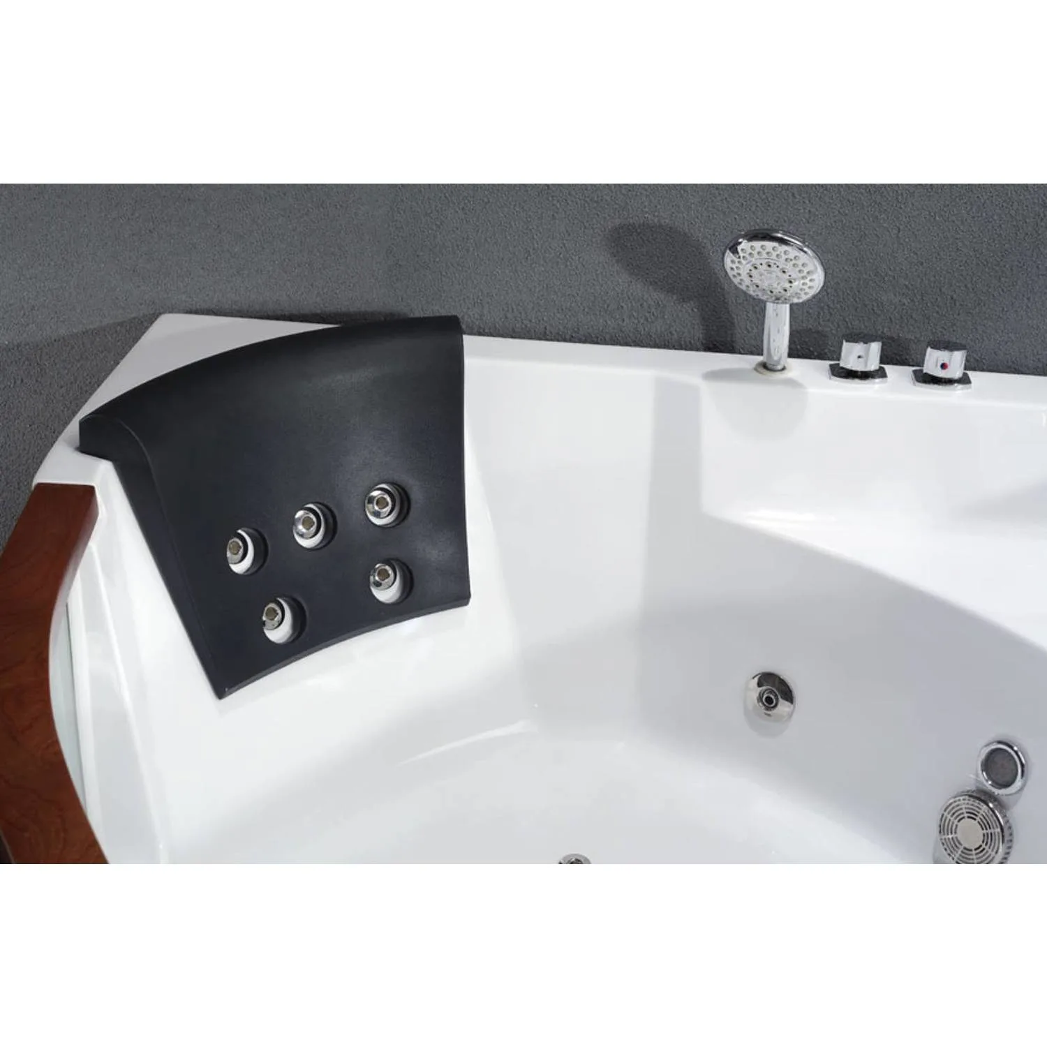 EAGO AM197ETL 5 ft 2 Person Acrylic Round Whirlpool Bathtub - image 5
