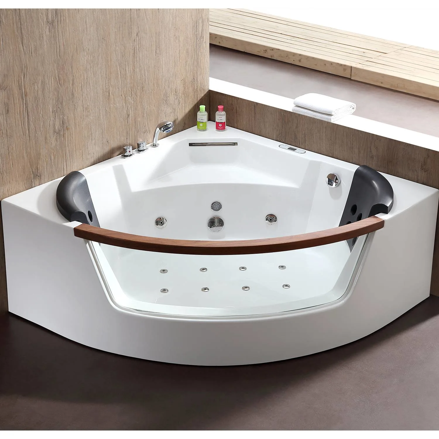 EAGO AM197ETL 5 ft 2 Person Acrylic Round Whirlpool Bathtub - image 6
