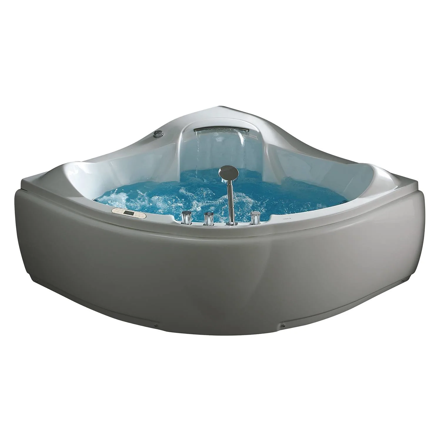 EAGO AM208ETL 5 ft 2 Person Rectangular Waterfall Whirlpool Bathtub