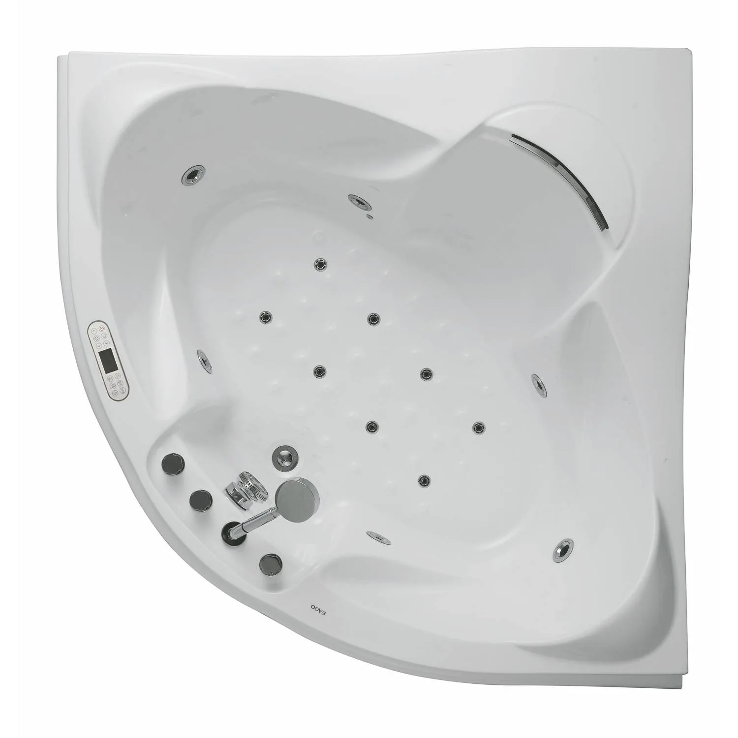 EAGO AM208ETL 5 ft 2 Person Rectangular Waterfall Whirlpool Bathtub - image 2