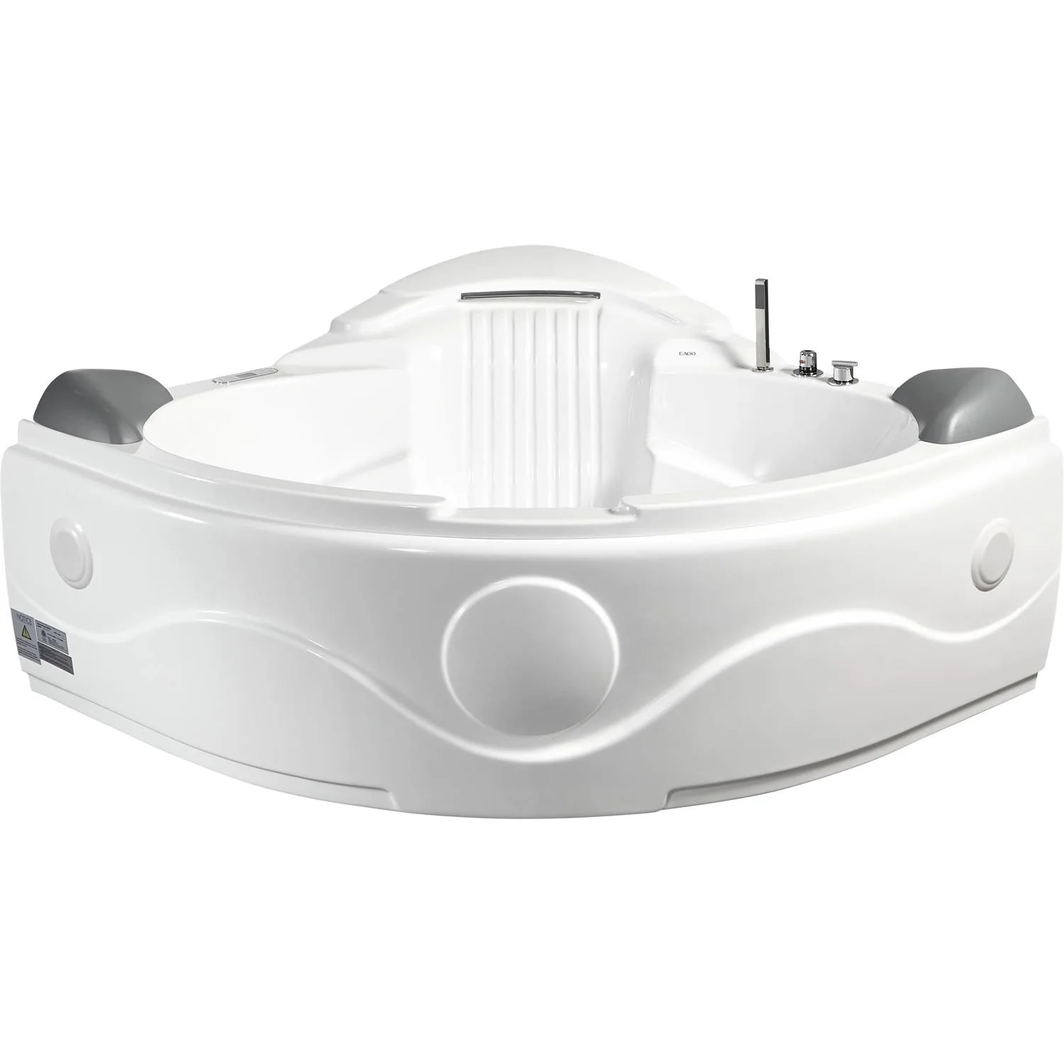 EAGO AM505ETL 5 ft 2 Person Rectangular Waterfall Whirlpool Bathtub