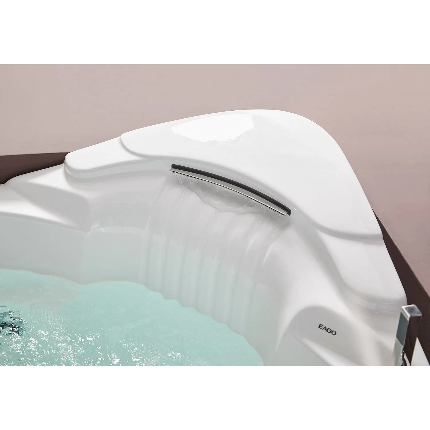 EAGO AM505ETL 5 ft 2 Person Rectangular Waterfall Whirlpool Bathtub - image 16