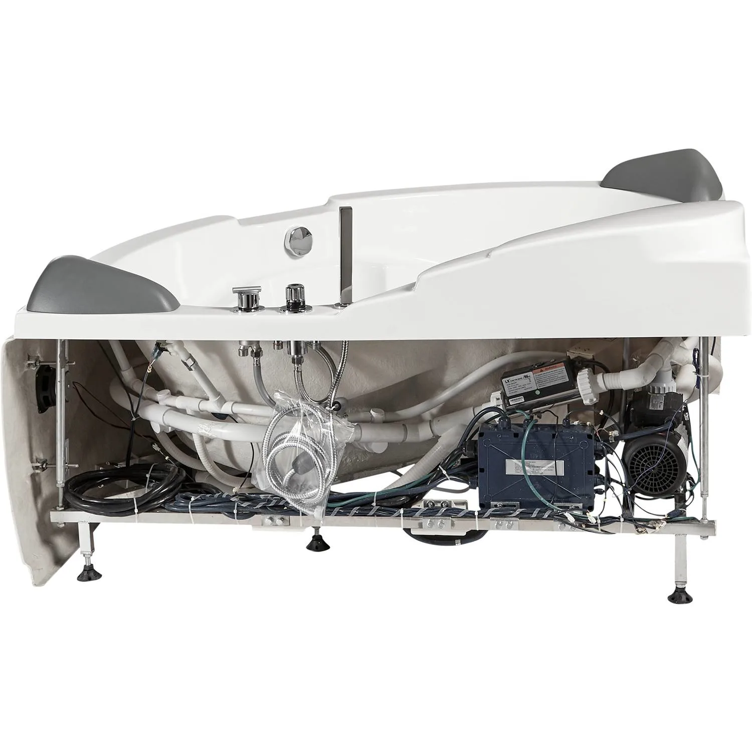 EAGO AM505ETL 5 ft 2 Person Rectangular Waterfall Whirlpool Bathtub - image 9