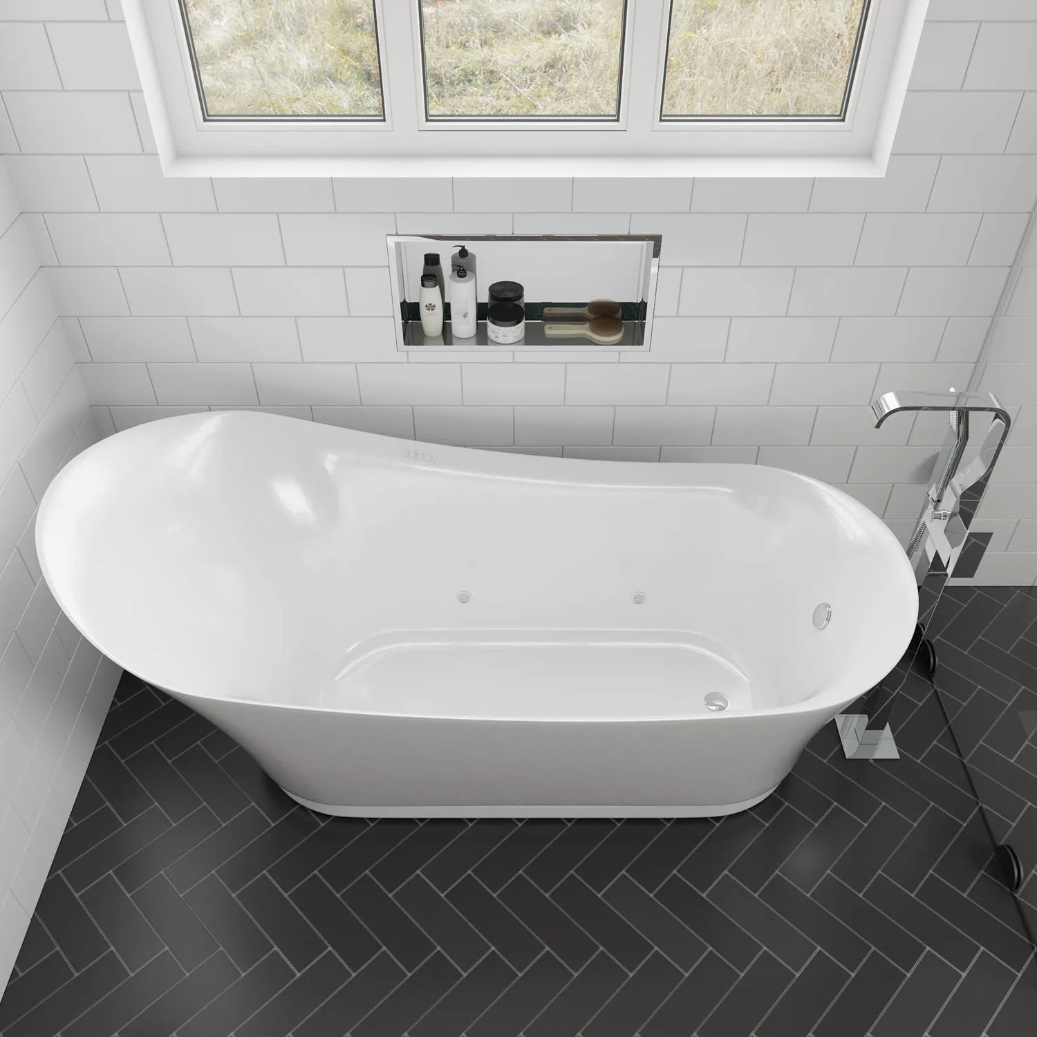 EAGO AM2140 6 ft Free Standing Air Bubble Bathtub - image 8