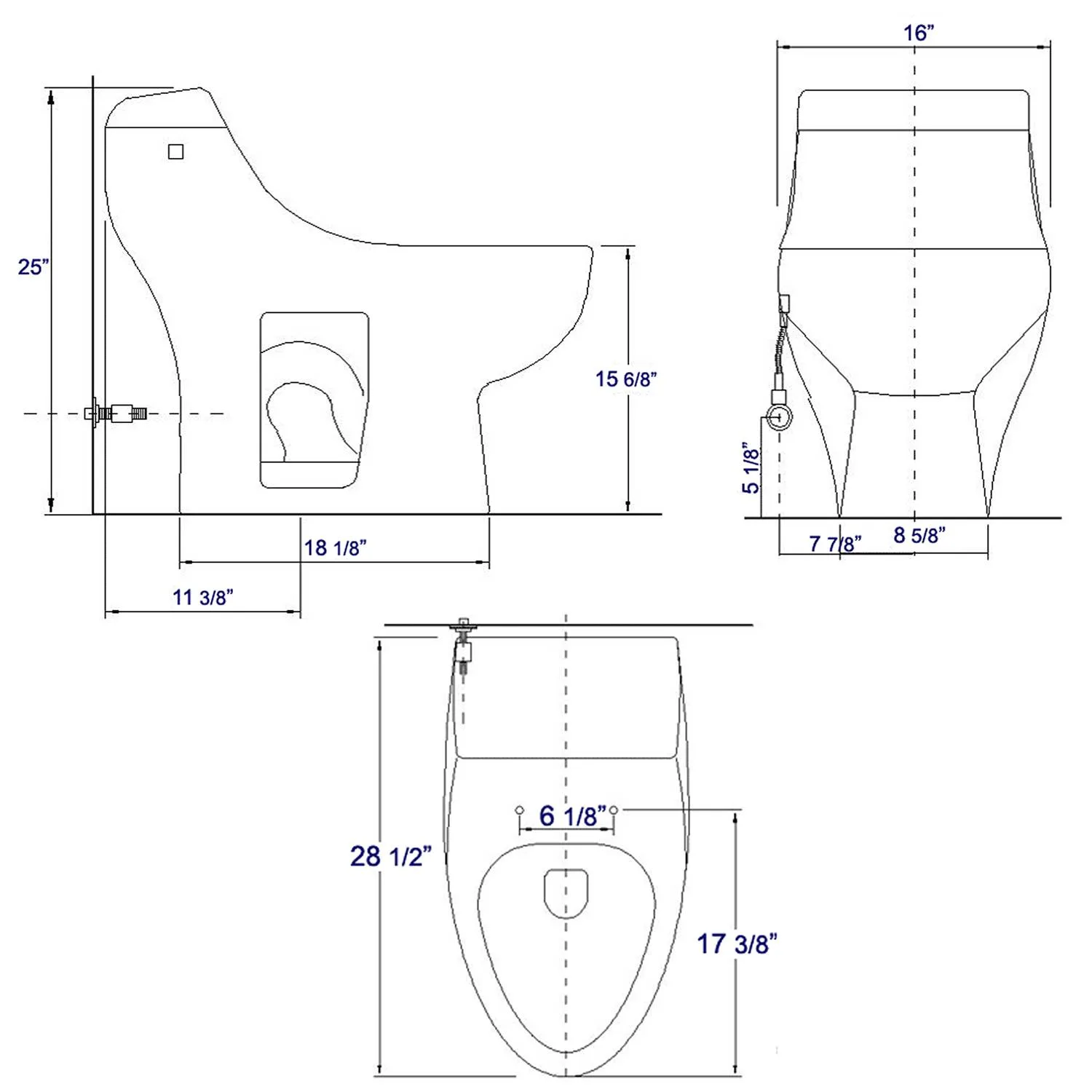 EAGO TB108 Single Flush Eco-friendly Ceramic Toilet - image 7