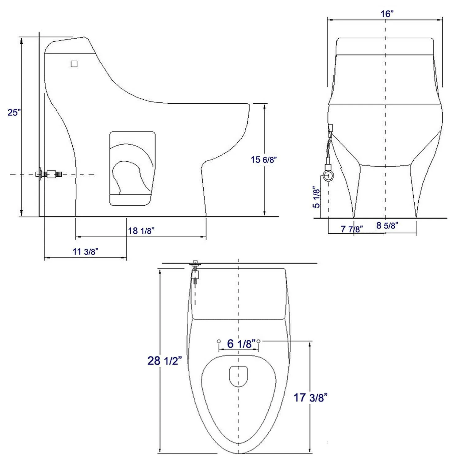 EAGO TB108 Single Flush Eco-friendly Ceramic Toilet - image 8