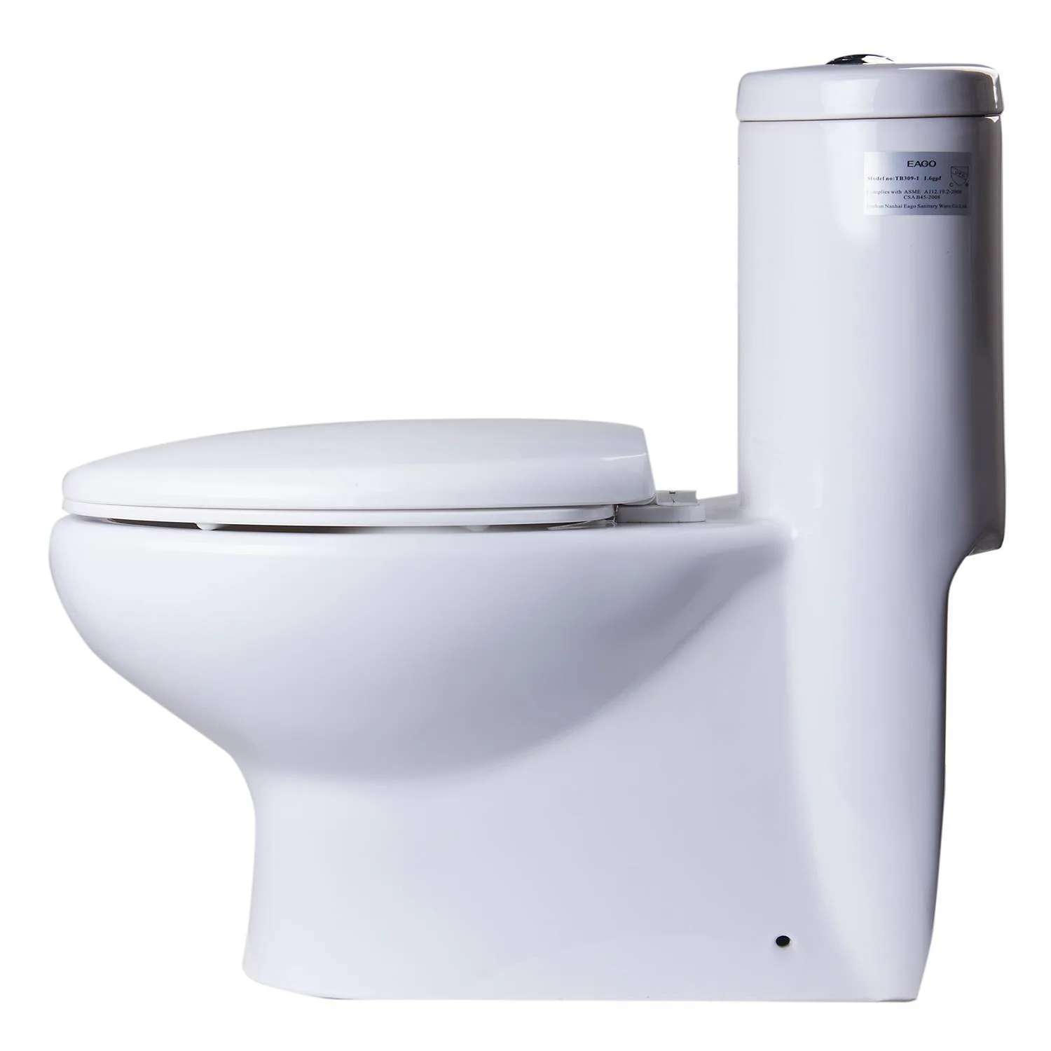 EAGO TB309 Dual Flush Eco-friendly Ceramic Toilet - image 6