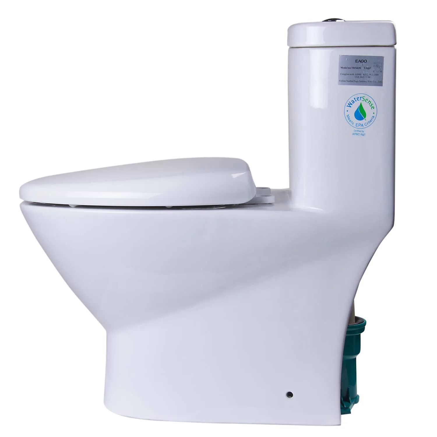 EAGO TB346 Dual Flush Eco-friendly Ceramic Toilet - image 2