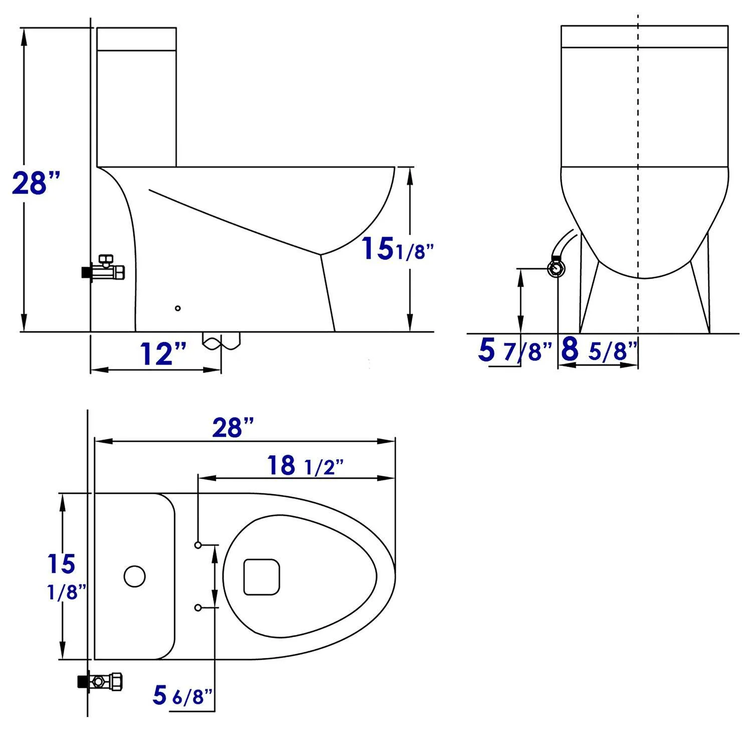 EAGO TB346 Dual Flush Eco-friendly Ceramic Toilet - image 8