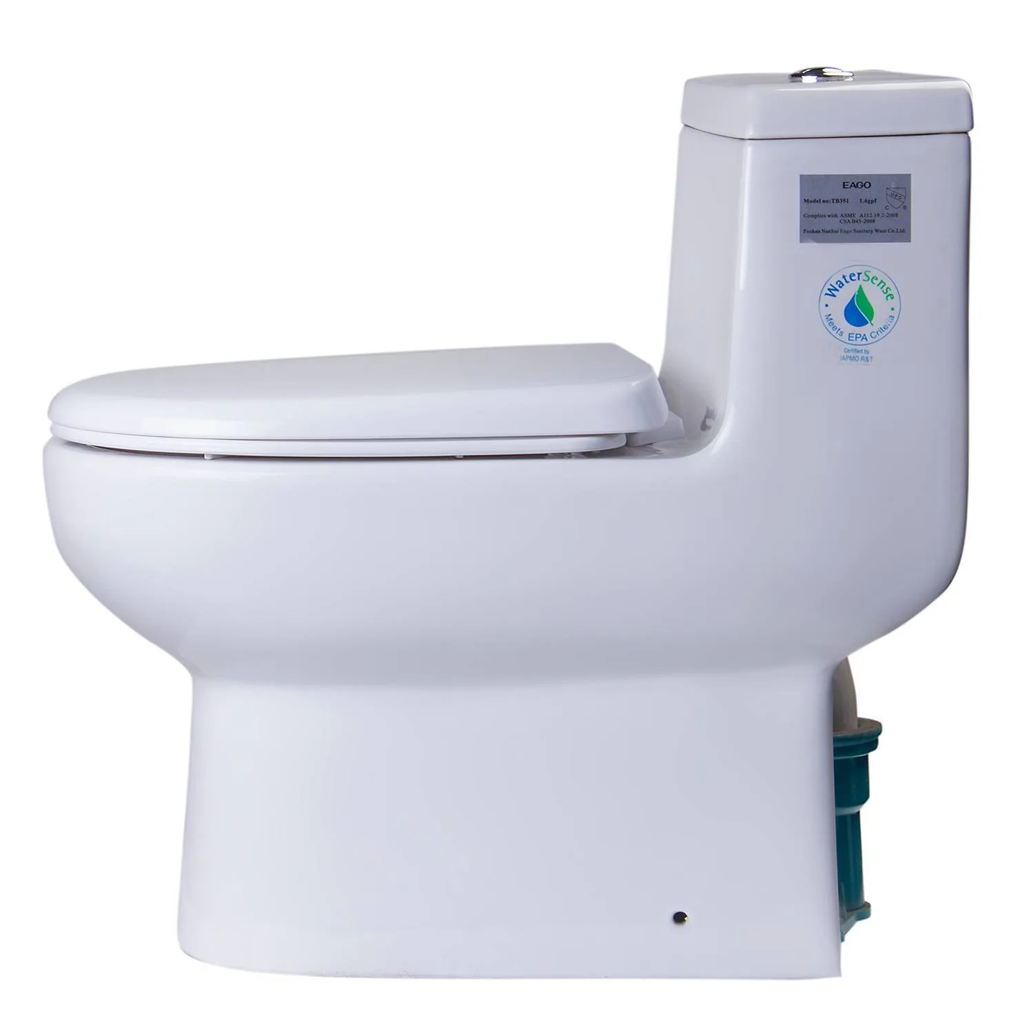 EAGO TB351 Dual Flush Eco-friendly Ceramic Toilet - image 7