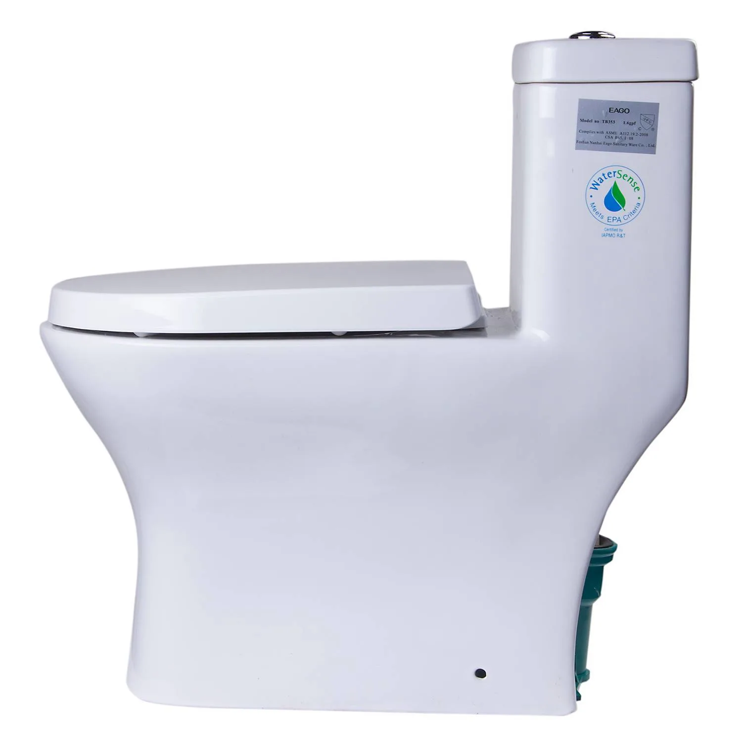 EAGO TB353 Dual Flush Eco-friendly Ceramic Toilet - image 2