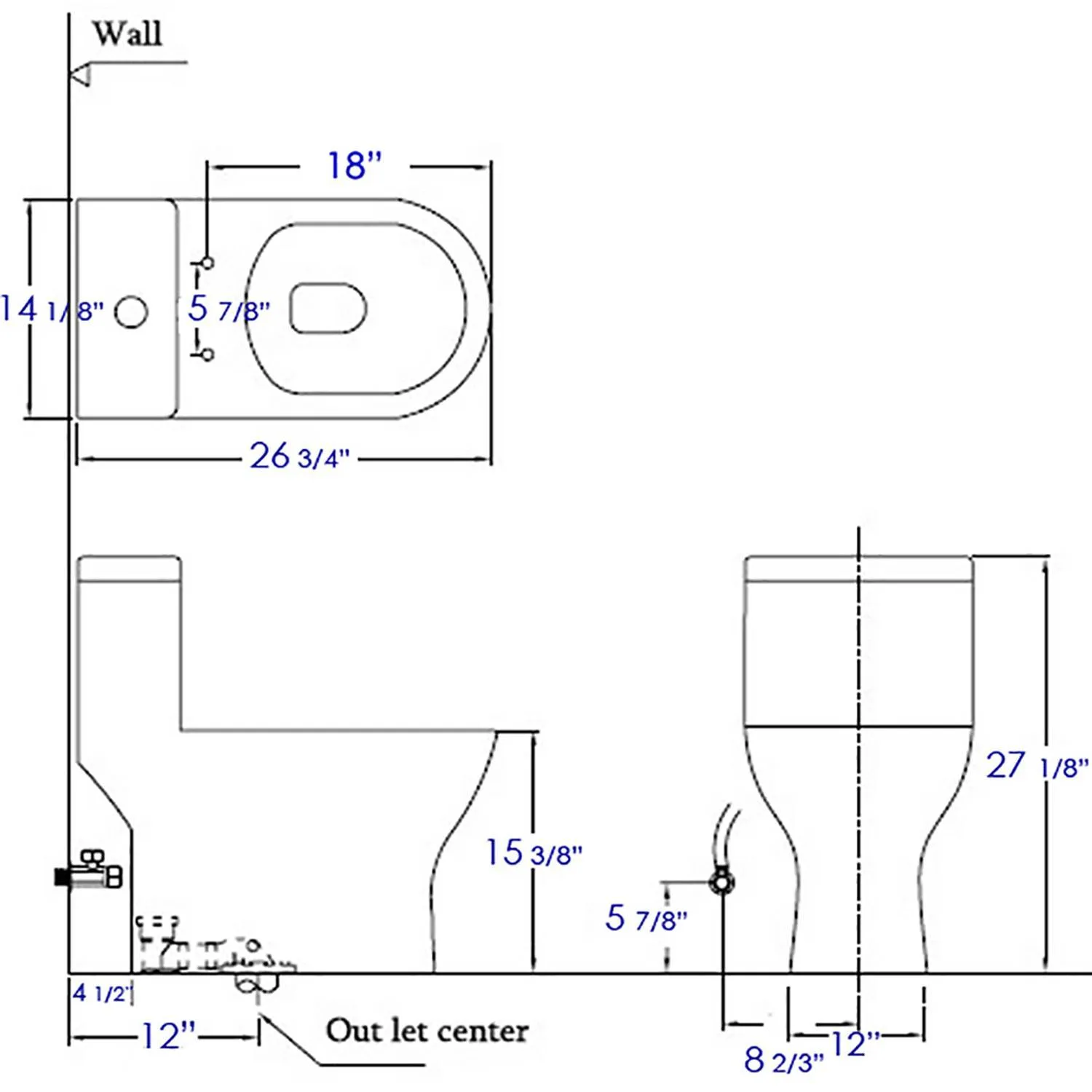 EAGO TB353 Dual Flush Eco-friendly Ceramic Toilet - image 8