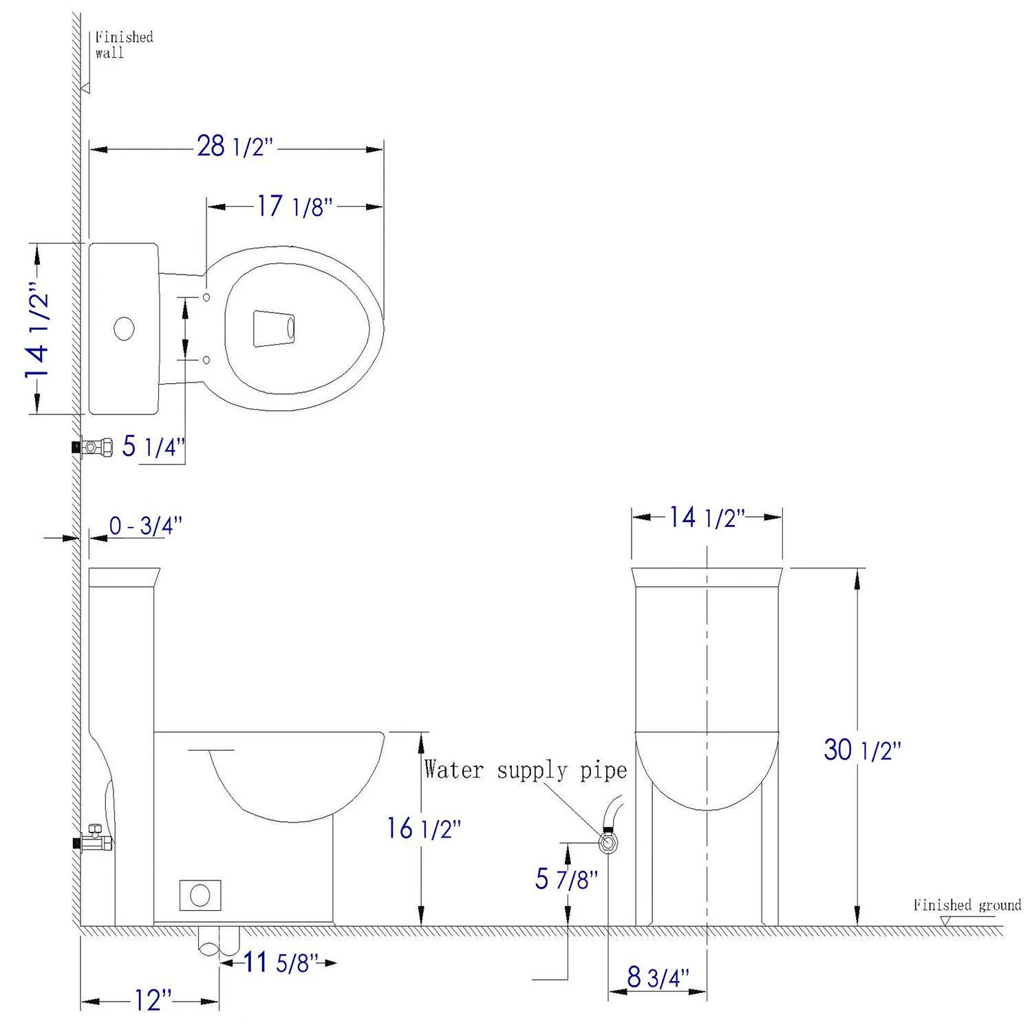 EAGO TB377 ADA Comoliant Single Flush Toilet - image 12