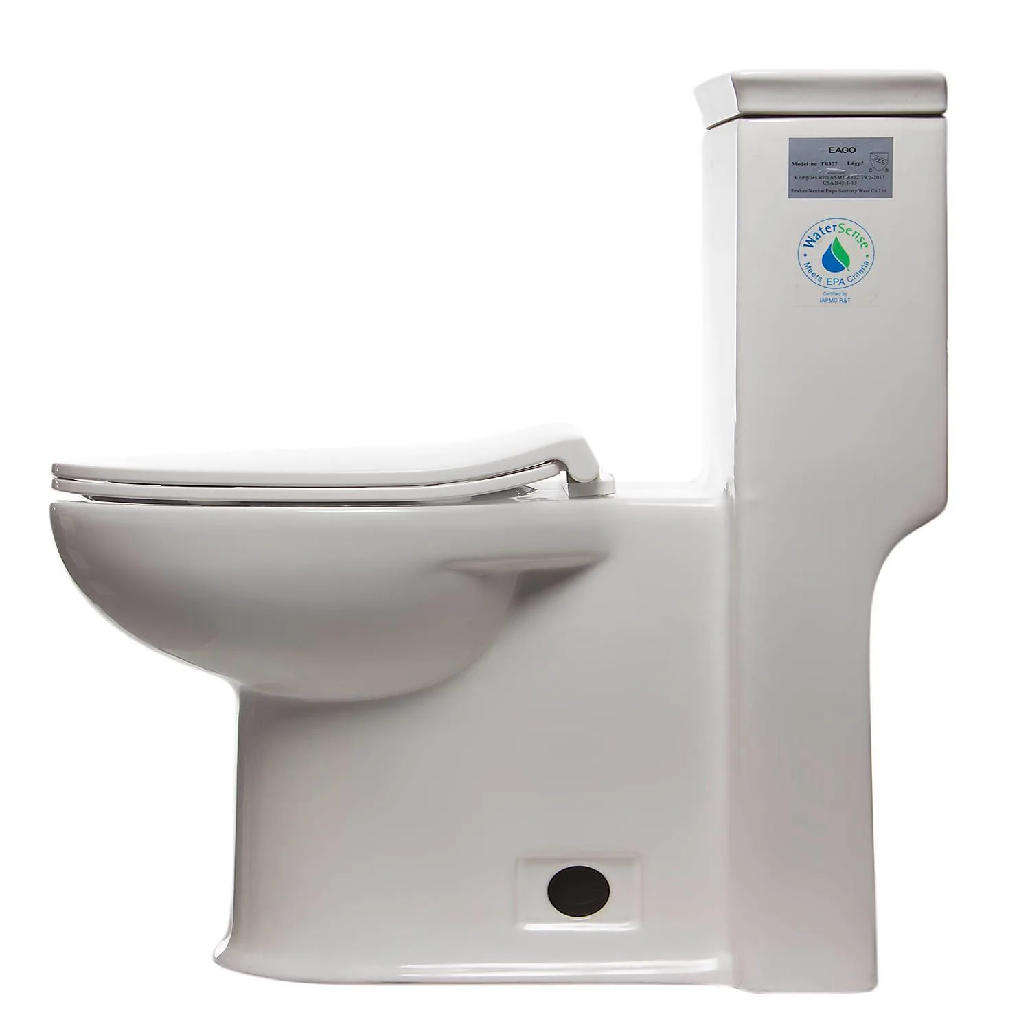 EAGO TB377 ADA Comoliant Single Flush Toilet - image 7