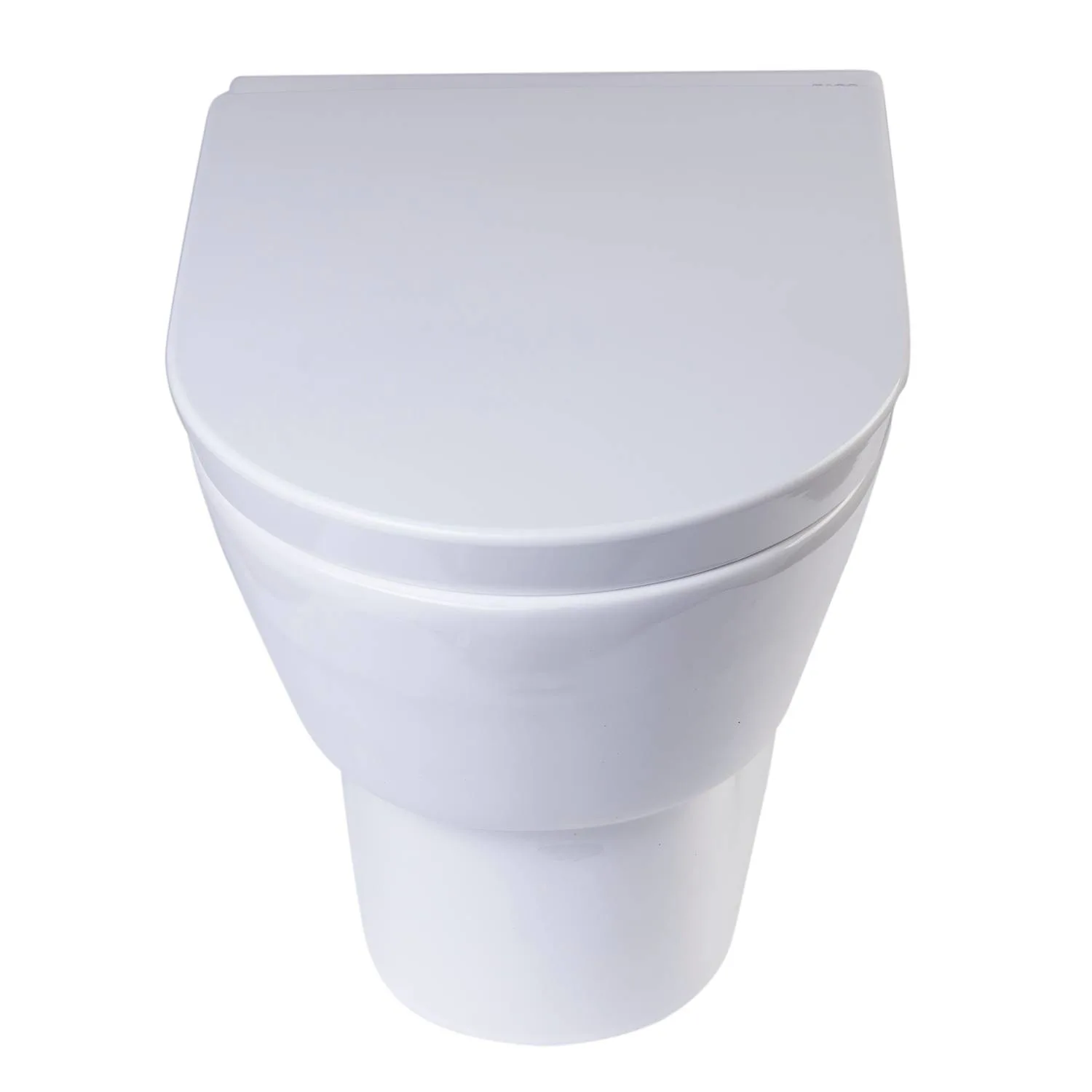 EAGO WD332 Round Modern Dual Flush Wall Mounted Toilet Bowl - image 1
