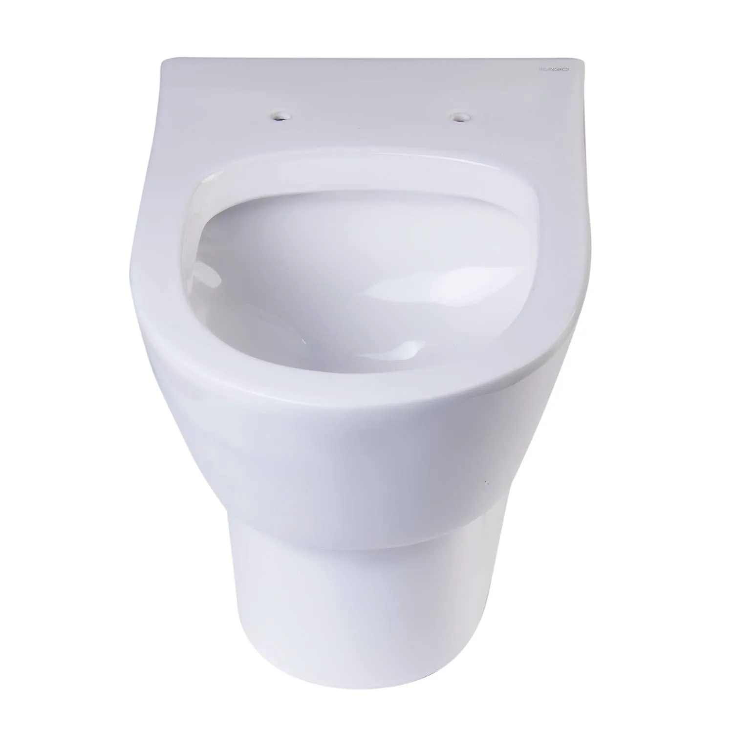 EAGO WD332 Round Modern Dual Flush Wall Mounted Toilet Bowl - image 4