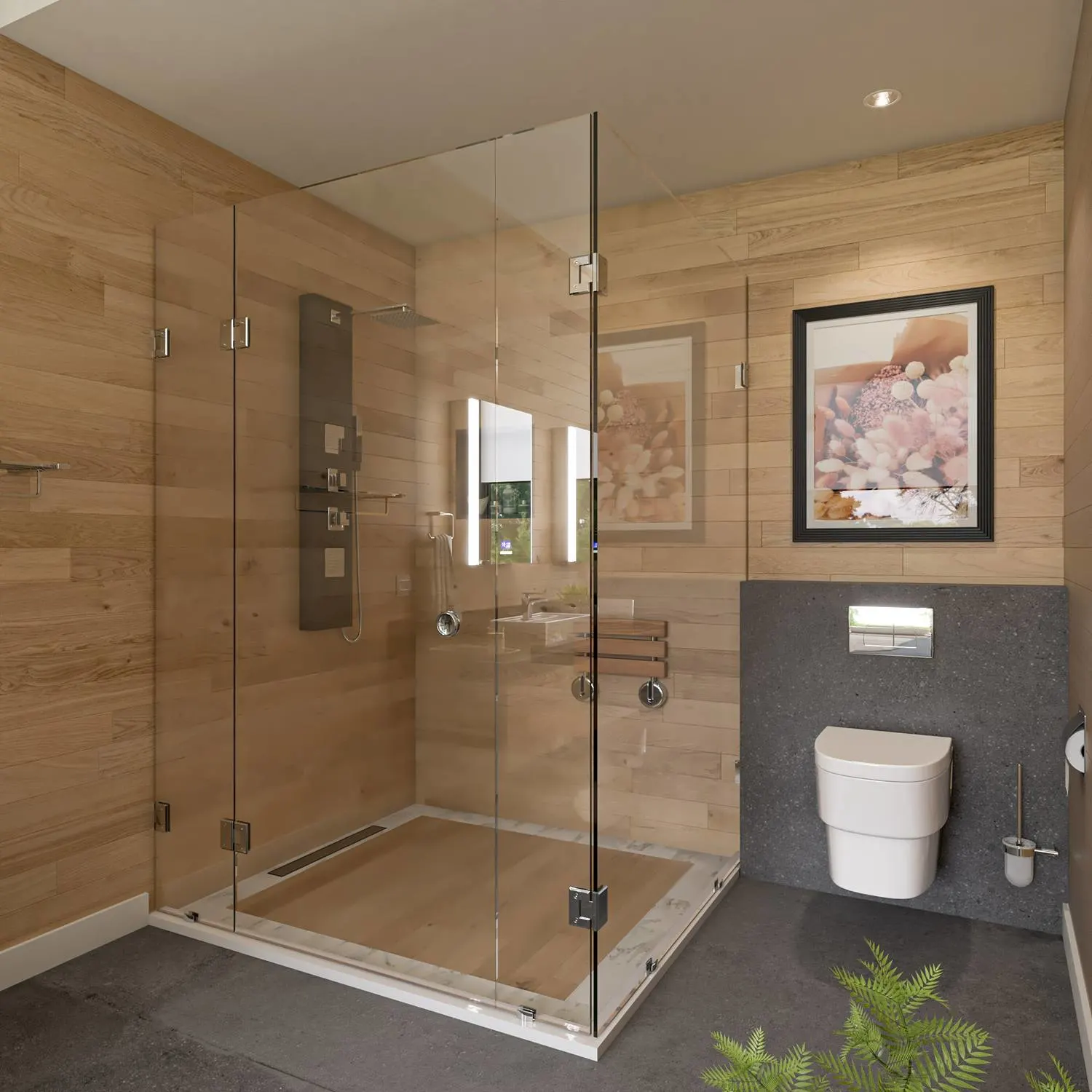 EAGO WD332 Round Modern Dual Flush Wall Mounted Toilet Bowl - image 9