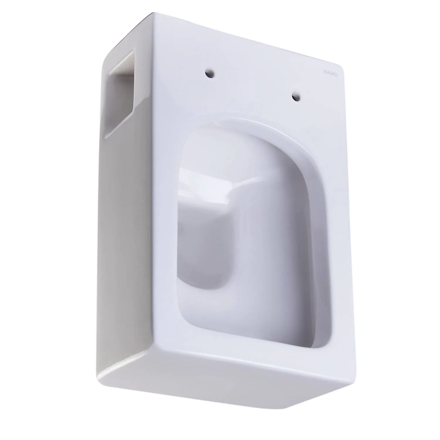 EAGO WD333 Square Modern Dual Flush Wall Mounted Toilet Bowl - image 6