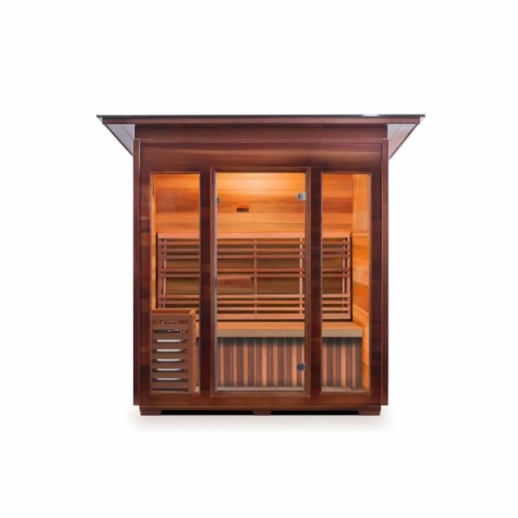 Enlighten SunRise 4 Person Cedar Indoor Dry Traditional Sauna