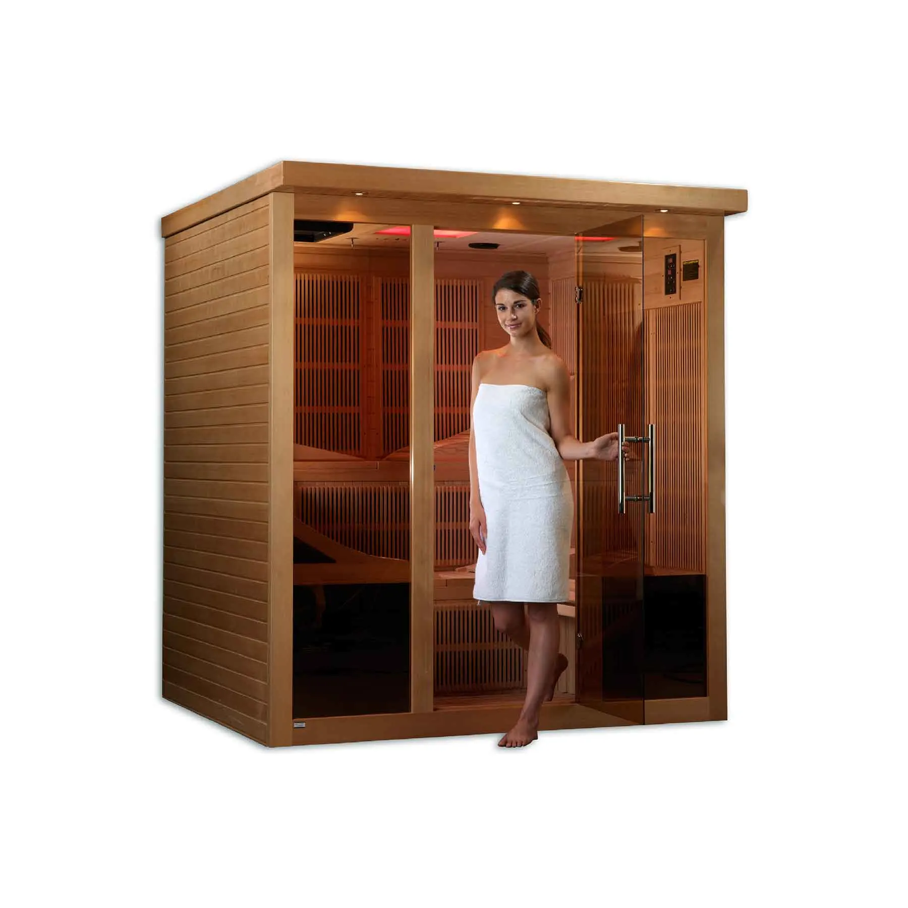 Golden Designs Monaco Elite 6 Person Near Zero EMF Indoor Infrared Sauna - image 2