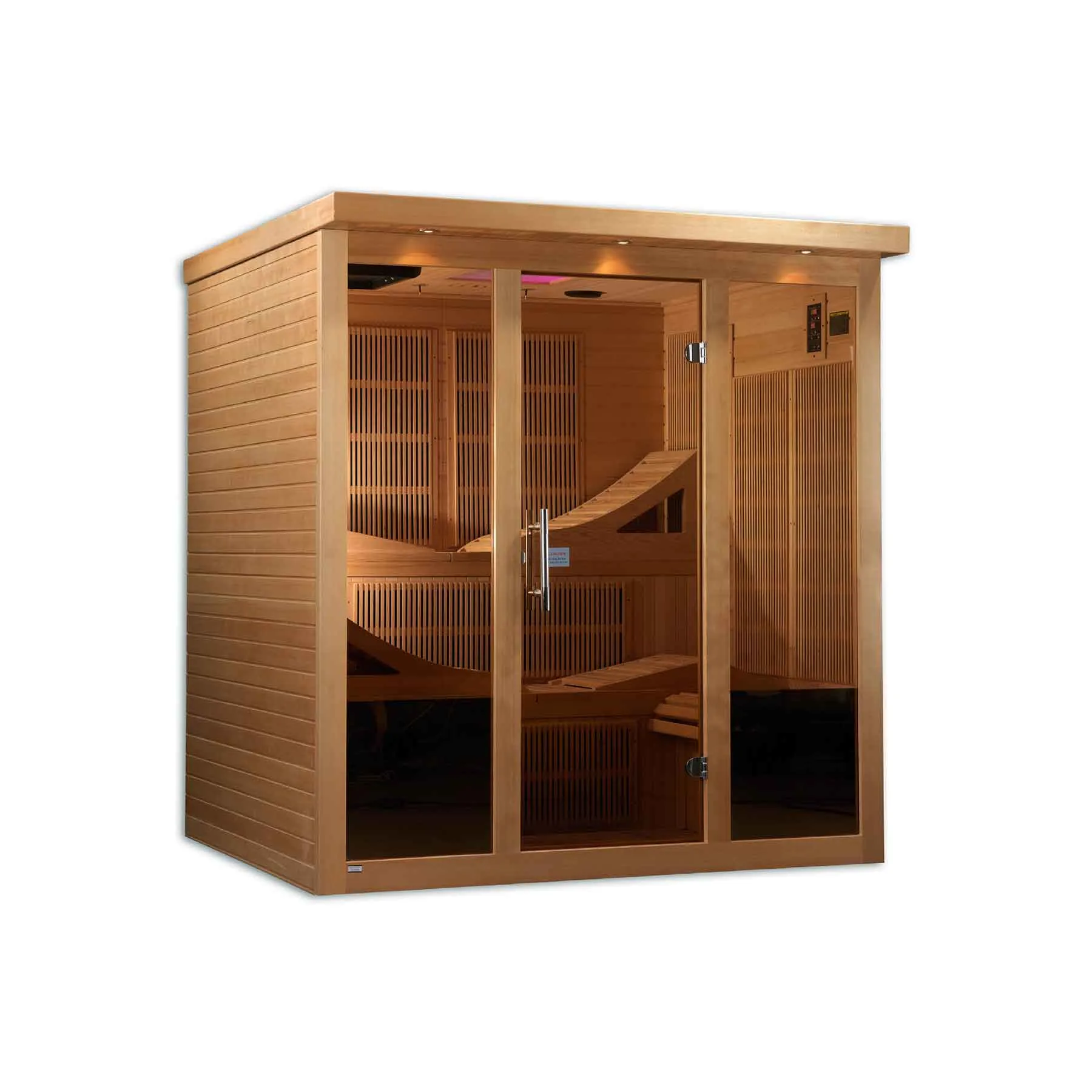 Golden Designs Monaco Elite 6 Person Near Zero EMF Indoor Infrared Sauna - image 3