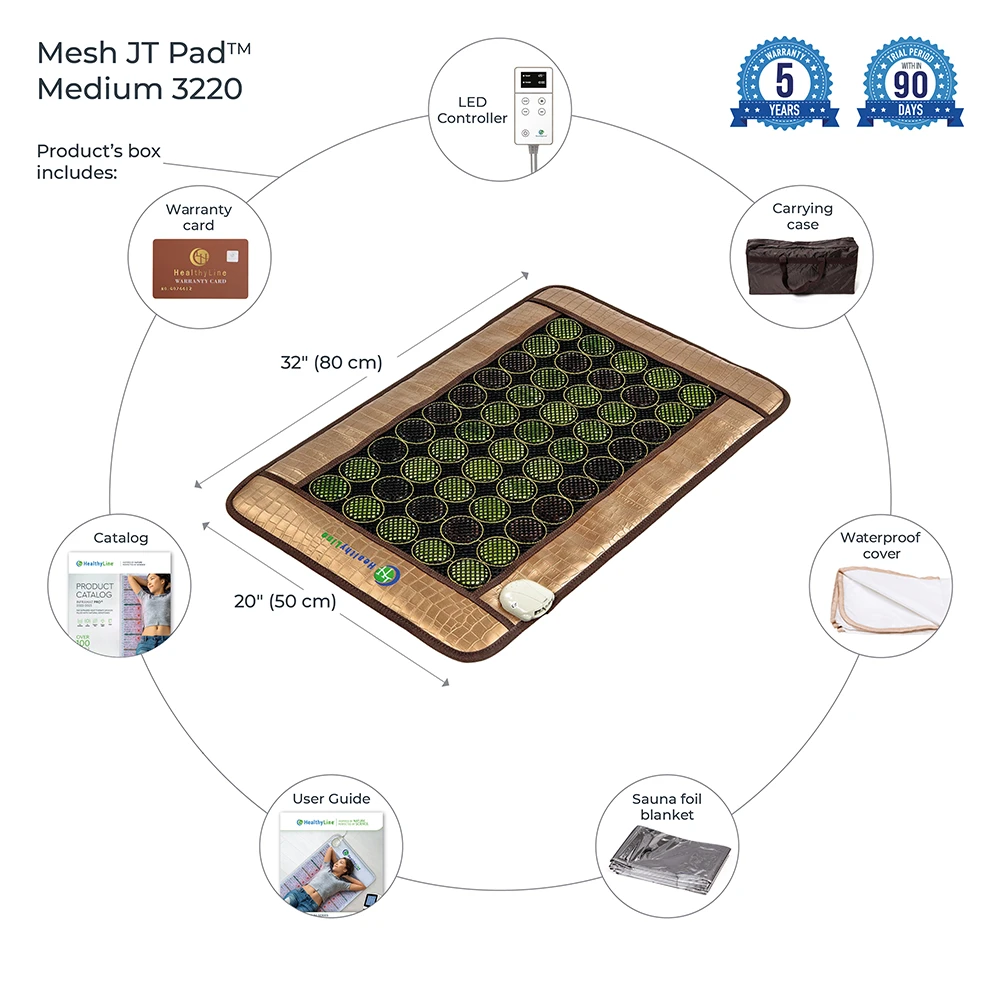 HealthyLine Mesh TJ Pad 3220 Soft Hot Stone Far Infrared InfraMat Pro - image 2