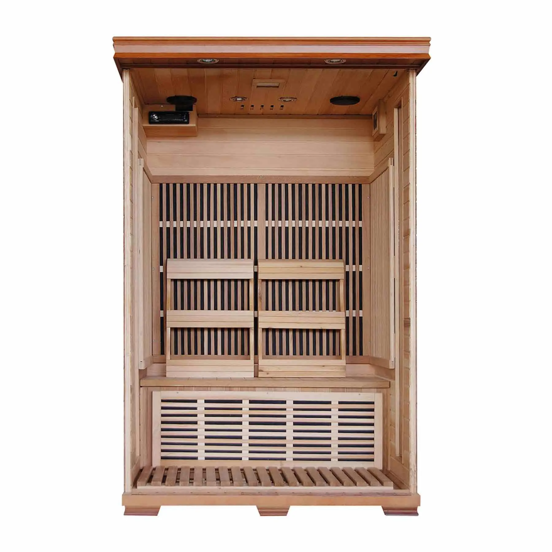 HeatWave Yukon 2 Person 6 Carbon Indoor Ultra Low-EMF Infrared Sauna - image 2