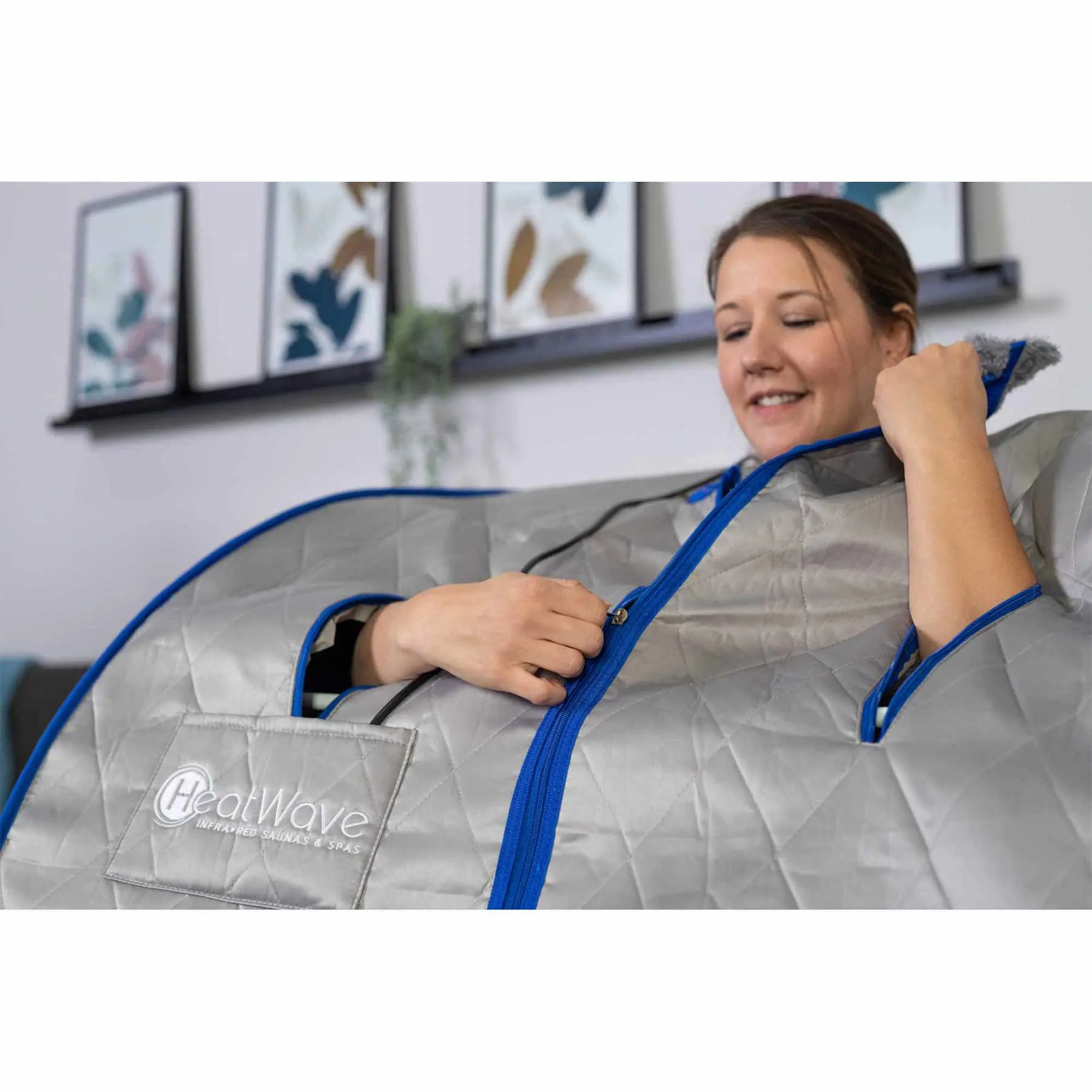 HeatWave Spirit 1 Person 3 Carbon Gray Oversized Portable Sauna - image 2
