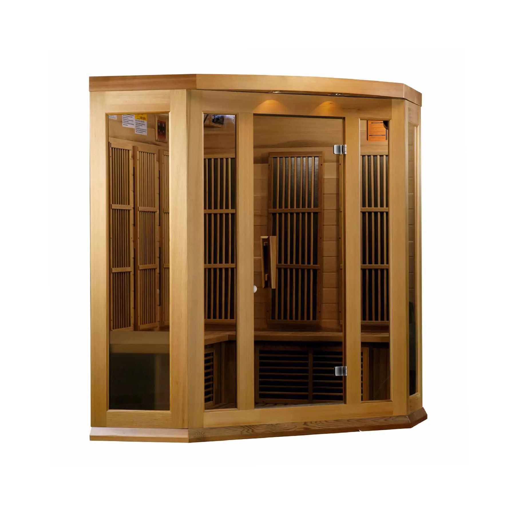Maxxus 3 Person 9 Panels Low EMF Red Cedar Indoor FAR Infrared Sauna - image 3